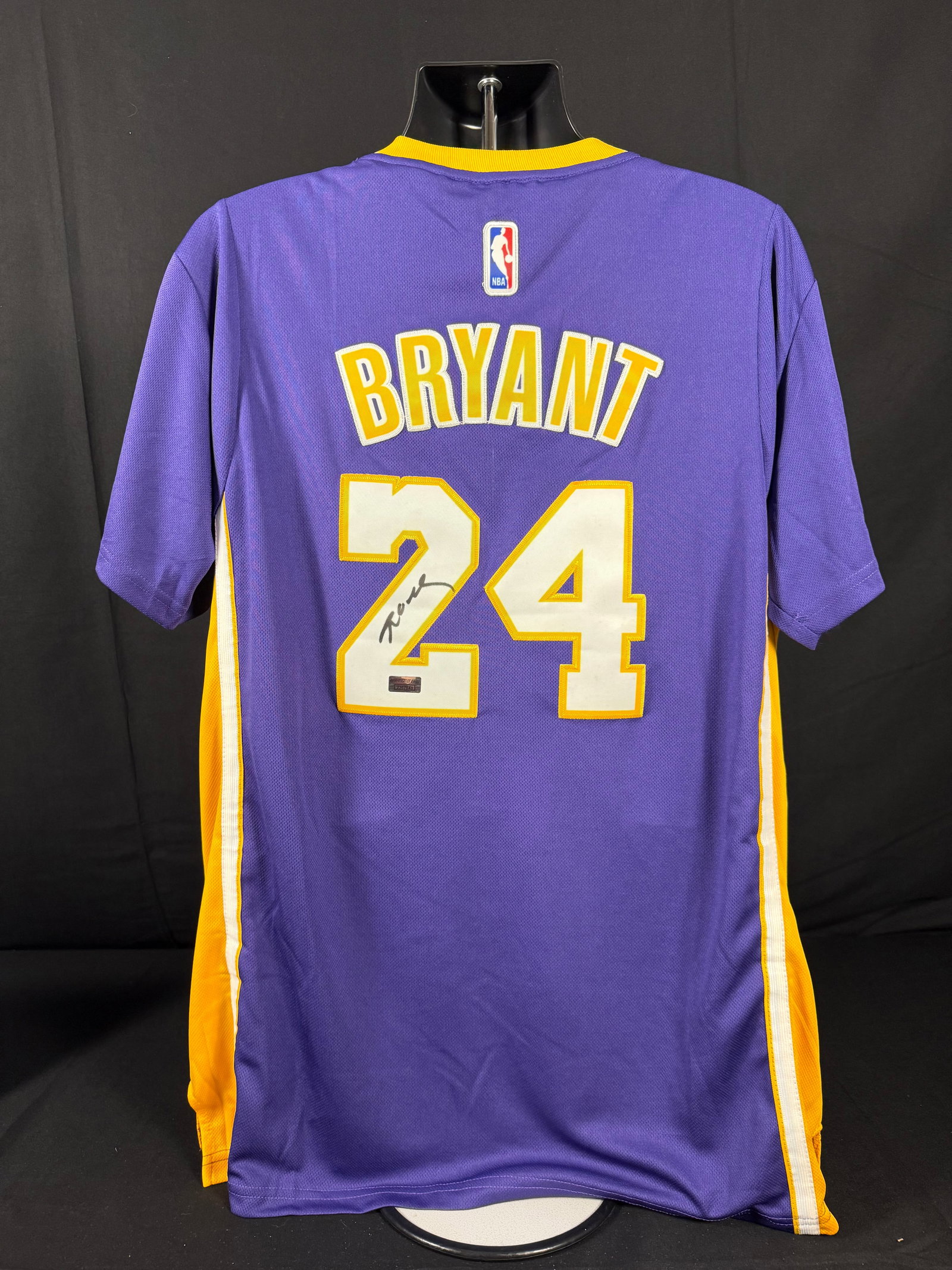 Kobe Bryant #24 Signed Los Angeles Lakers Swingman Purple Jersey (1 of 3)