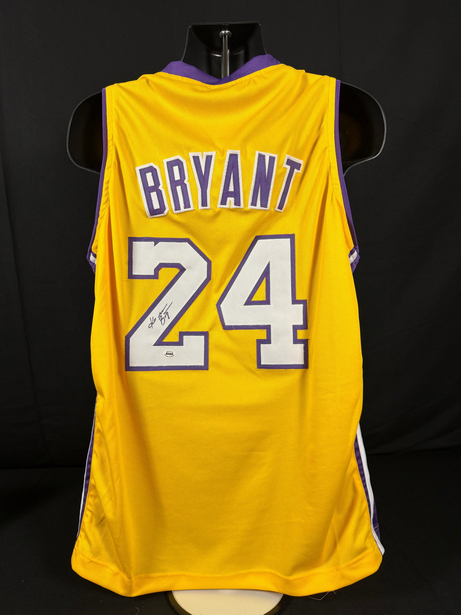 Kobe Bryant #24 Signed Los Angeles Lakers Yellow Jersey (1 of 3)