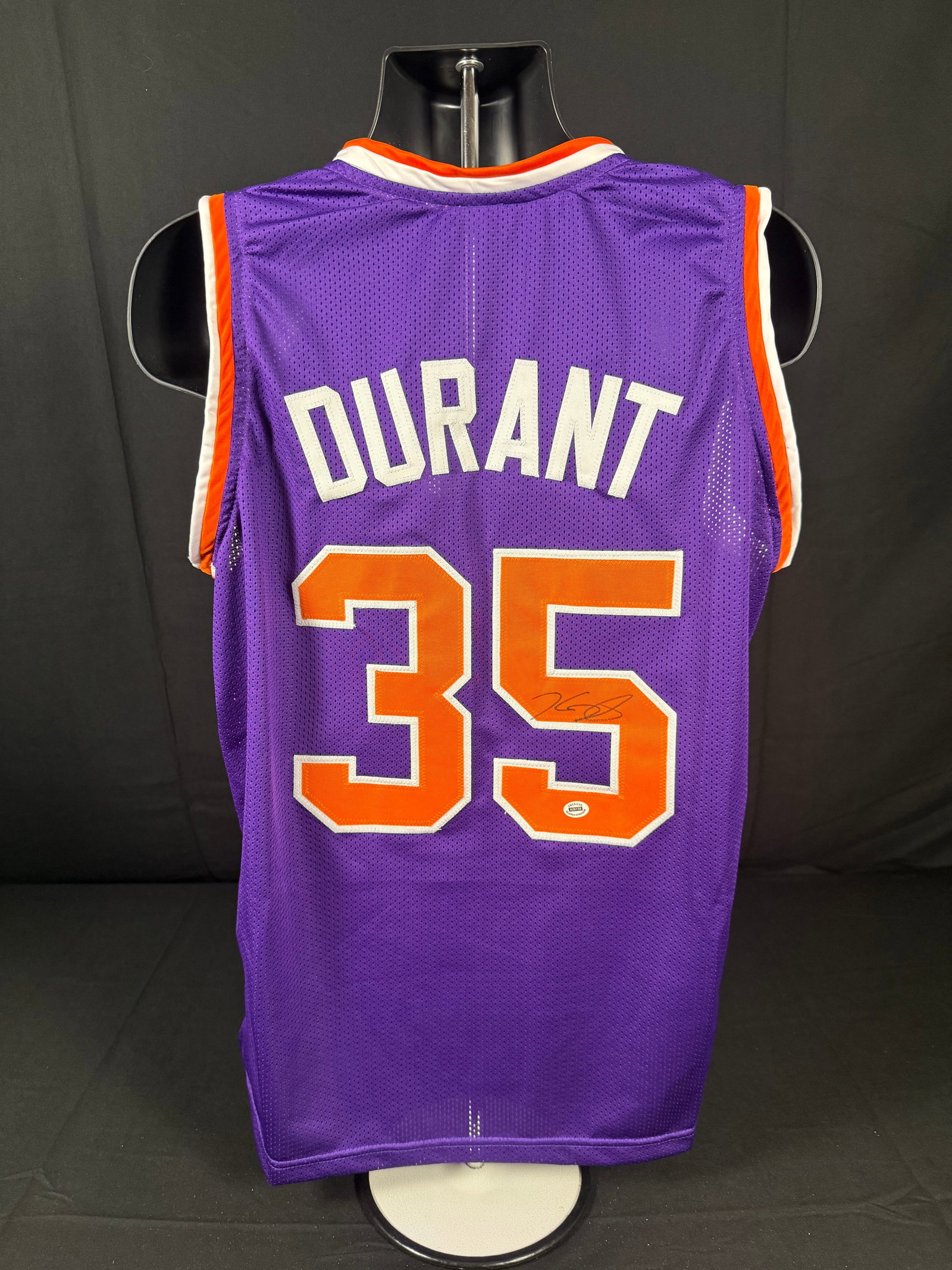 Kevin Durant Signed Phoenix Suns Jersey: Signed custom Kevin Durant Phoenix Suns jersey with COA