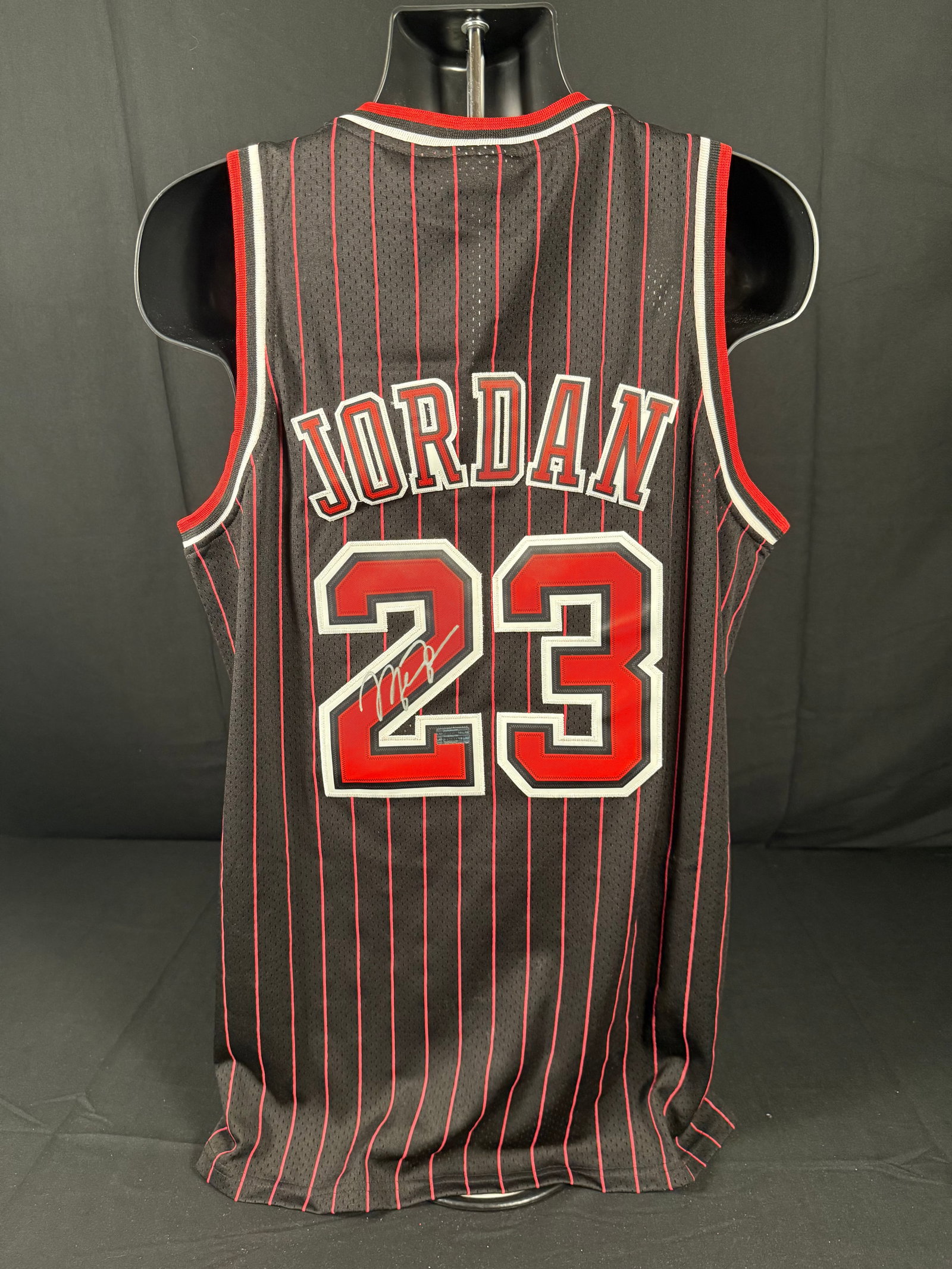 Michael Jordan Signed 1997-98 Mitchell & Ness Chicago Bulls Jersey: Signed Mitchell and Ness Michael Jordan 1997-98 Chicago Bulls jersey with COA
