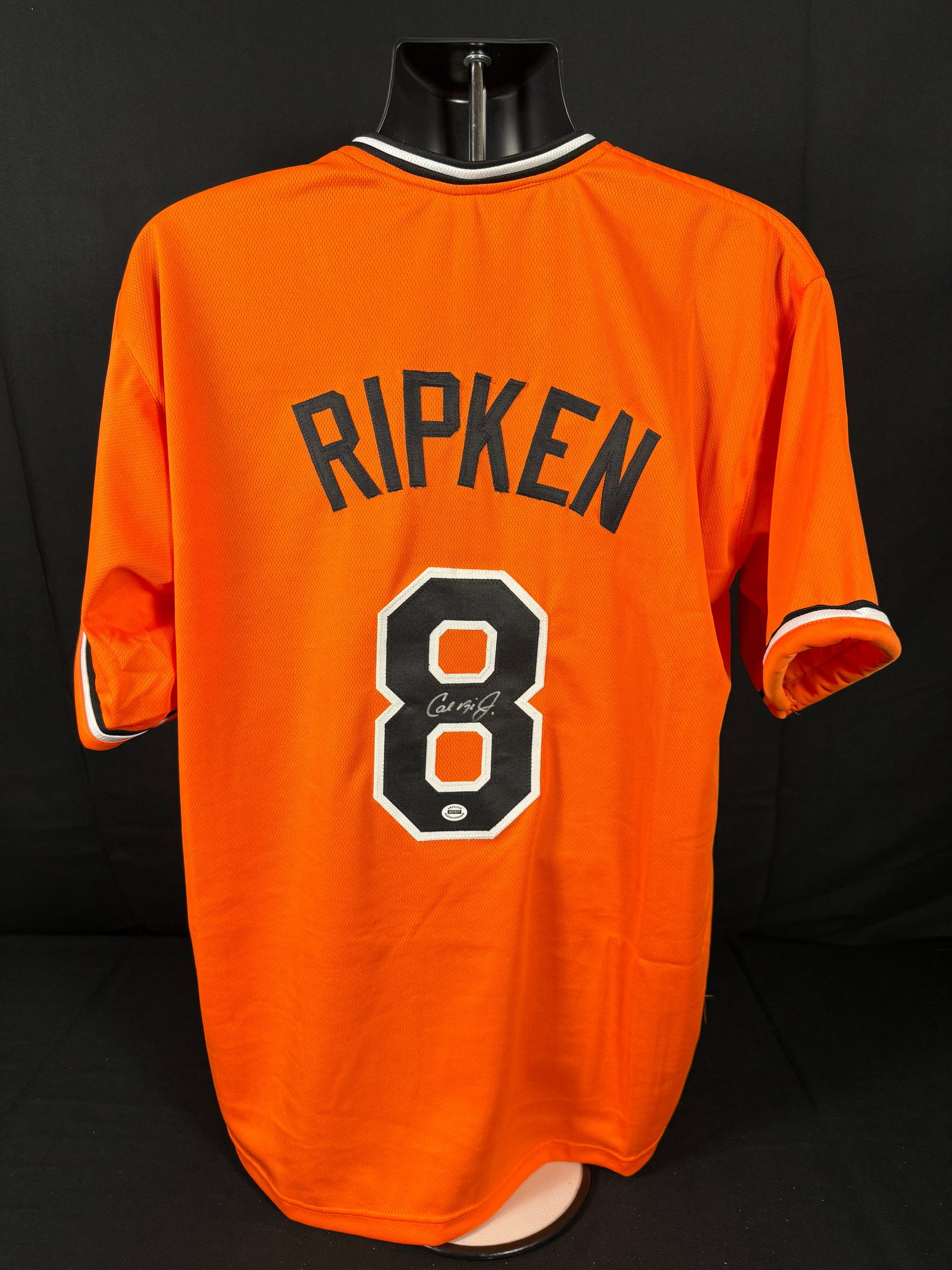Cal Ripken Jr. Signed Baltimore Orioles Jersey: Signed custom Cal Ripken Jr. Baltimore Orioles jersey with COA
