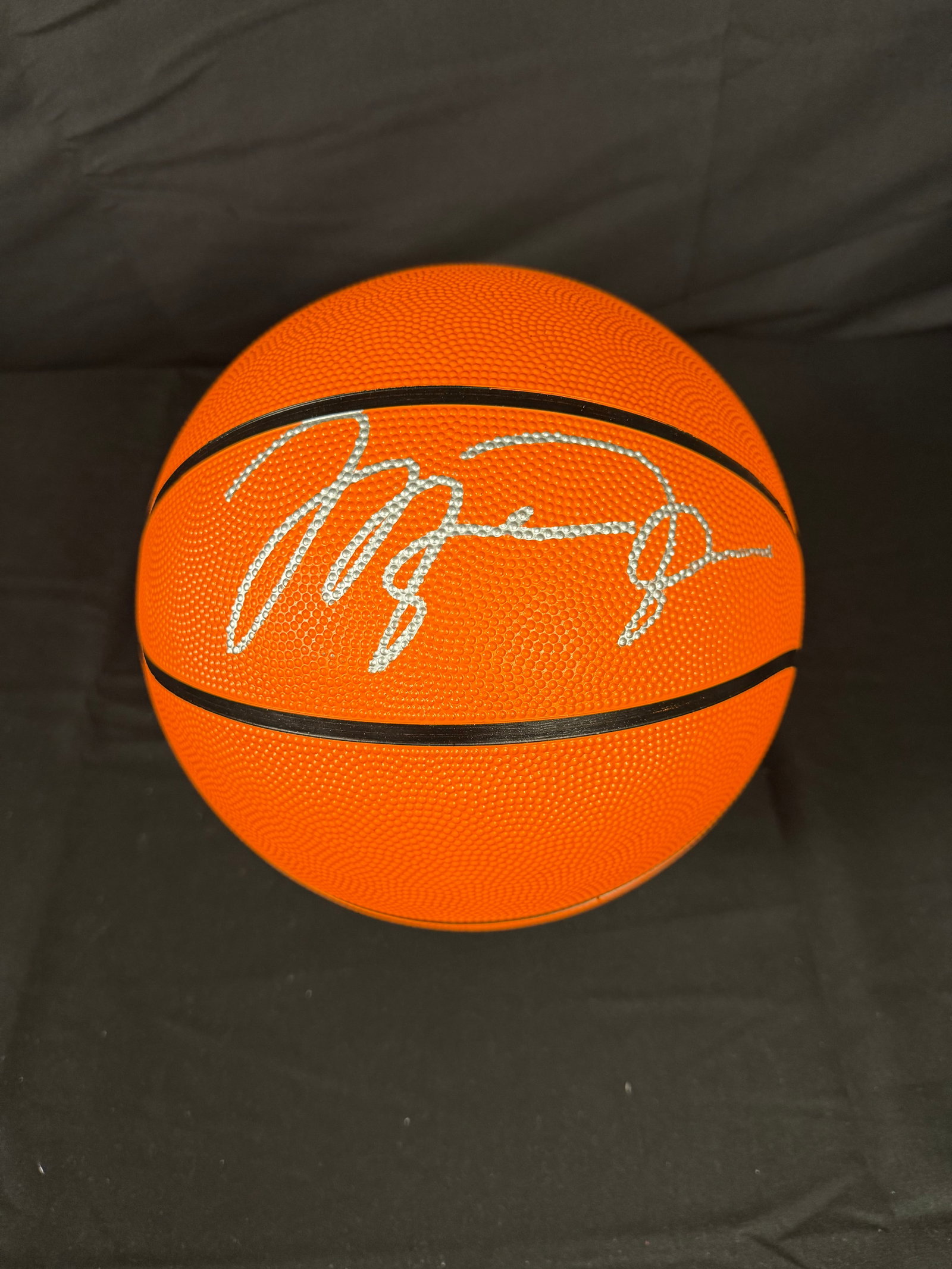 Michael Jordan Signed Basketball: Michael Jordan signed blank basketball with COA