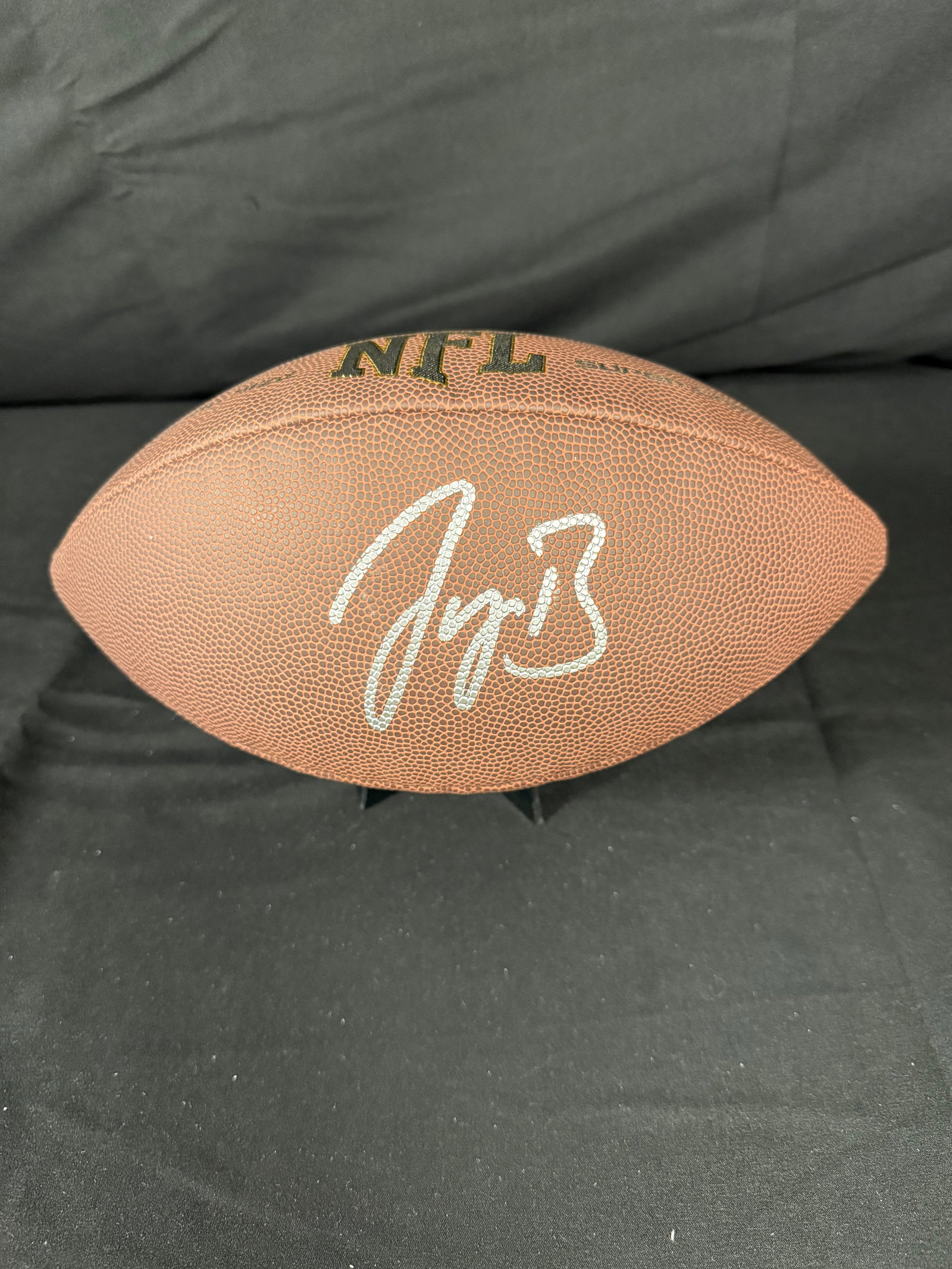 Joe Burrow Signed Football: Joe Burrow signed Wilson NFL football with COA