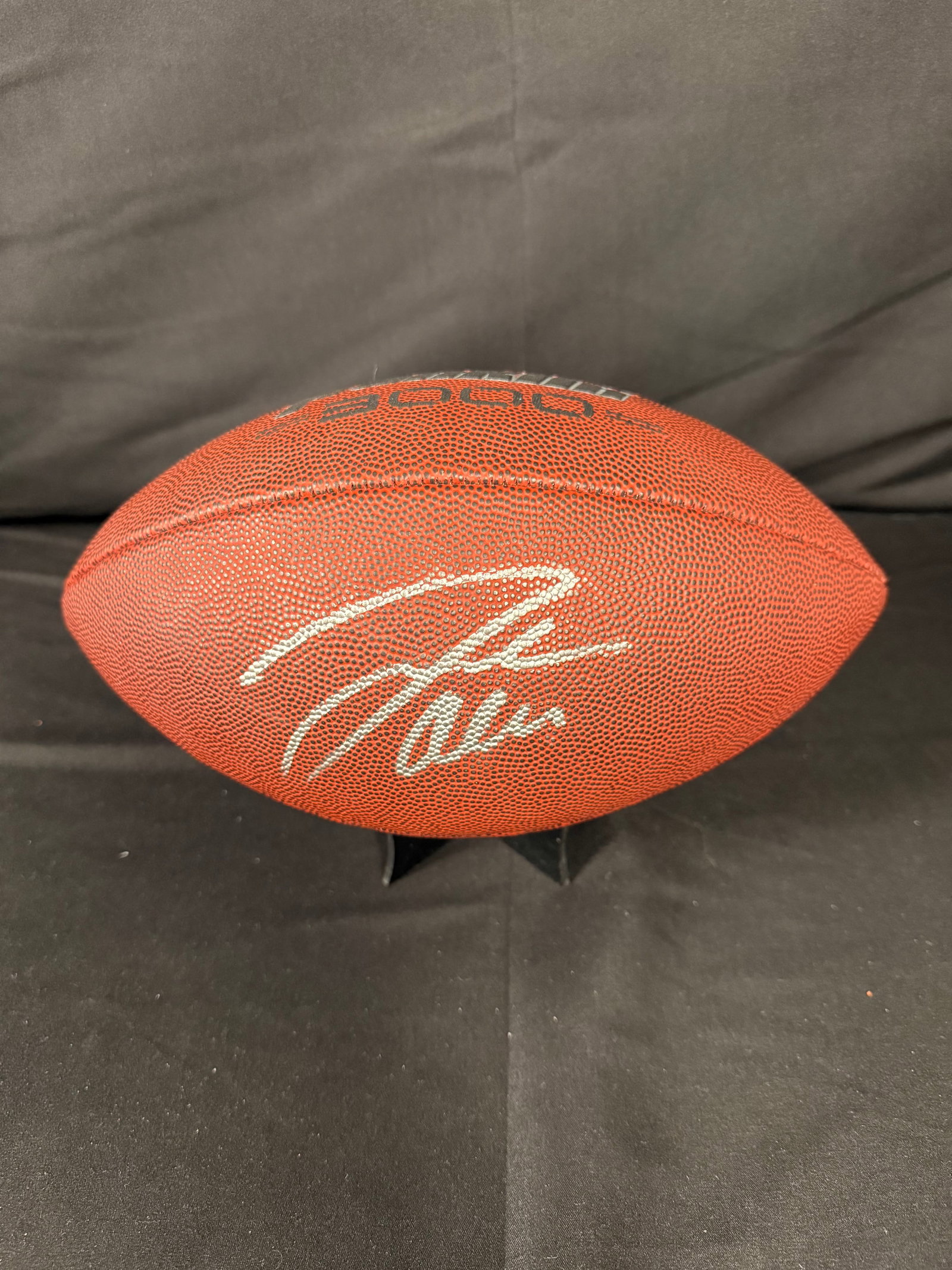 Josh Allen Signed Football: Josh Allen signed Franklin football with COA