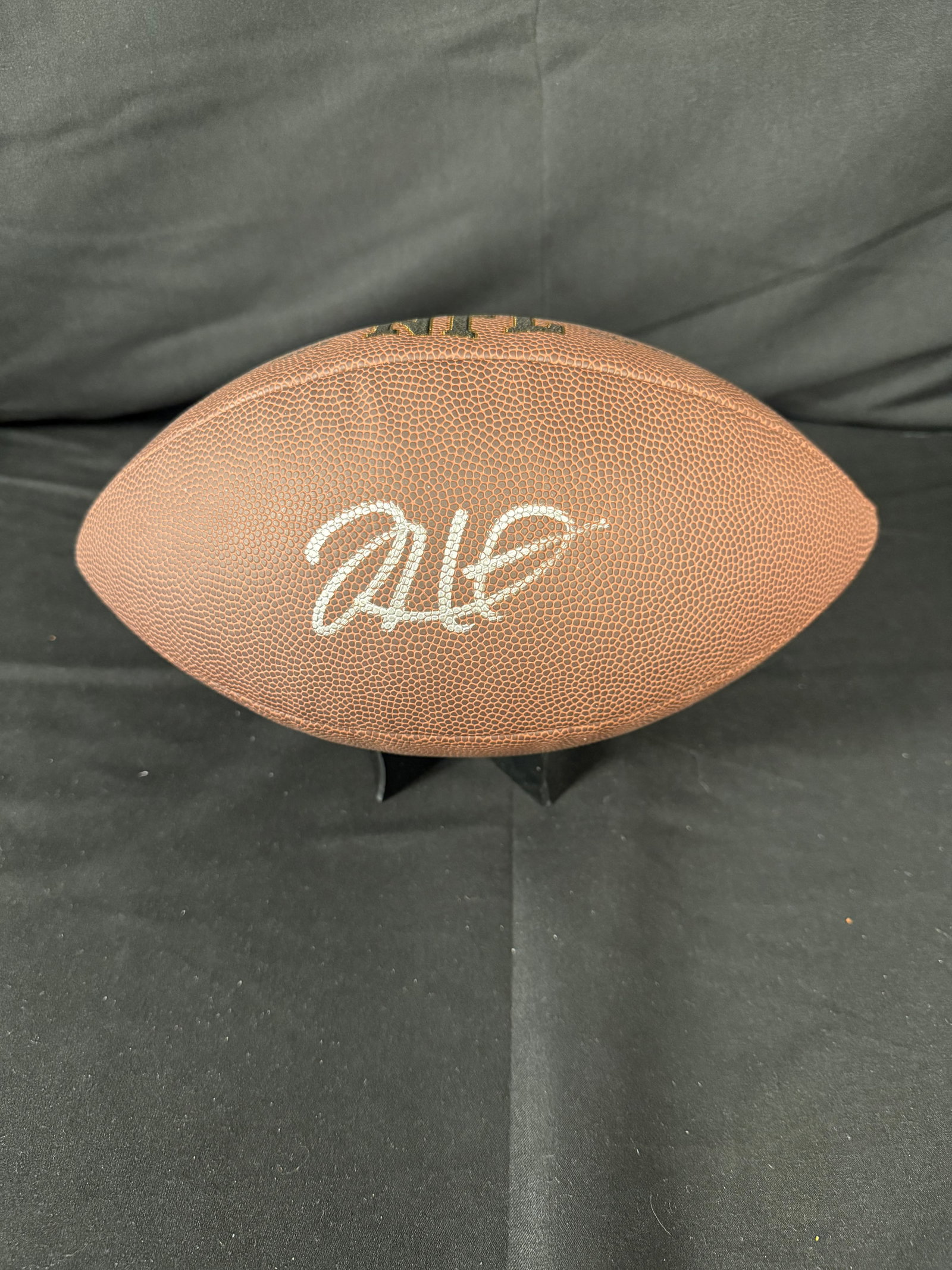 Jalen Hurts Signed Football: Jalen Hurts signed Wilson NFL football with COA