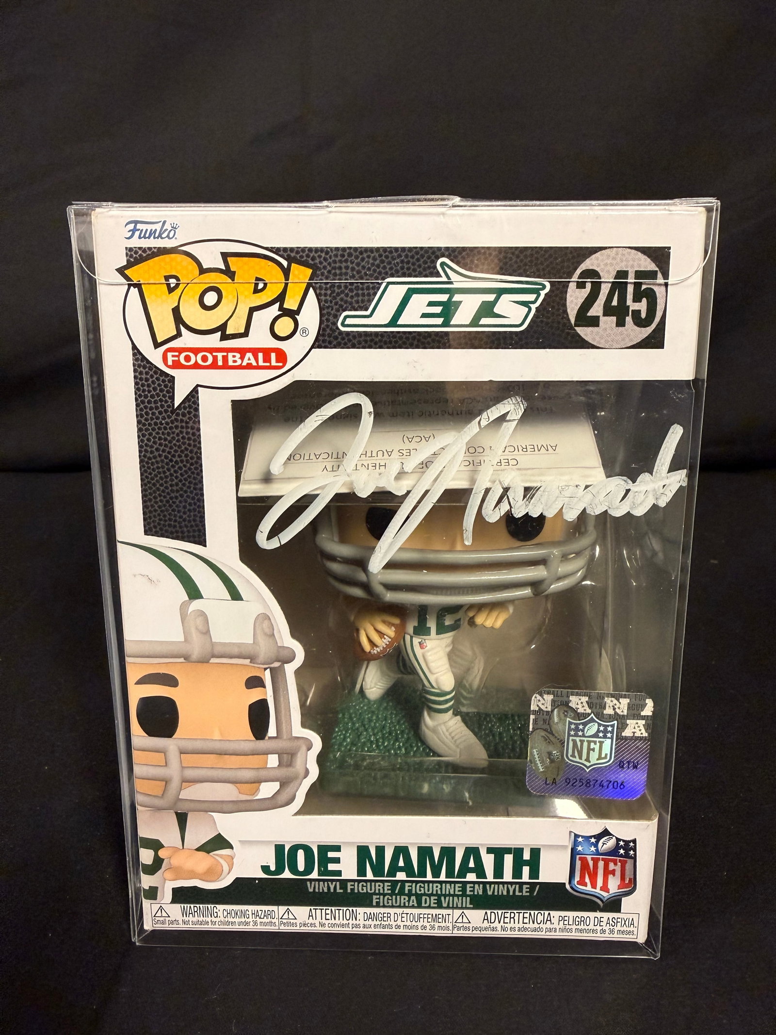 Joe Namath Signed Funko Pop (1 of 1)