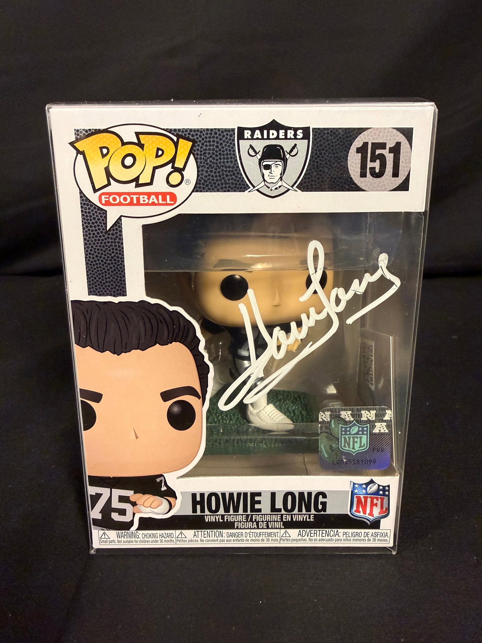 Howie Long Signed Funko Pop (1 of 1)
