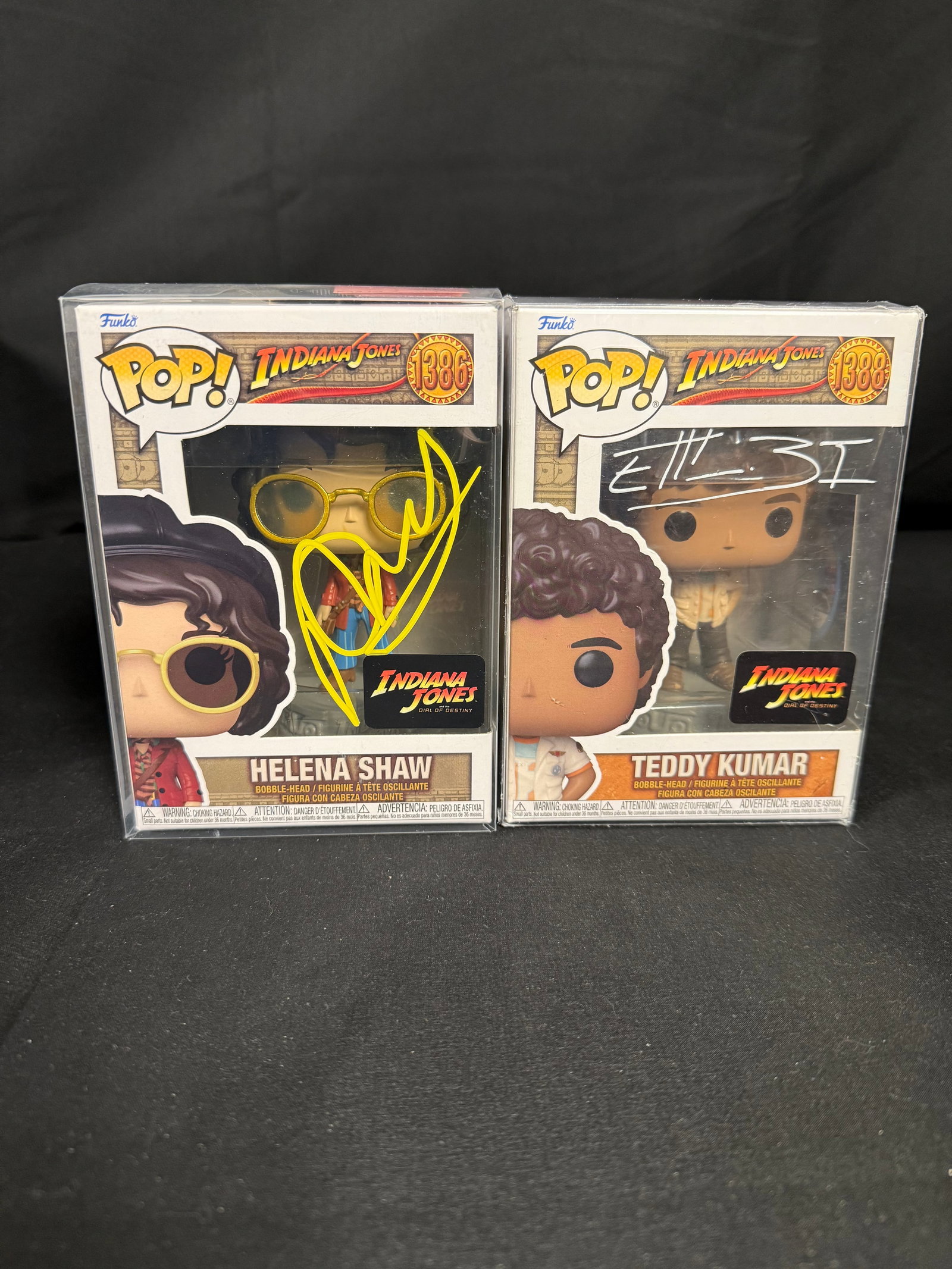 Teddy Kumar and Helena Shaw Signed Funko Pop Bundle (1 of 3)