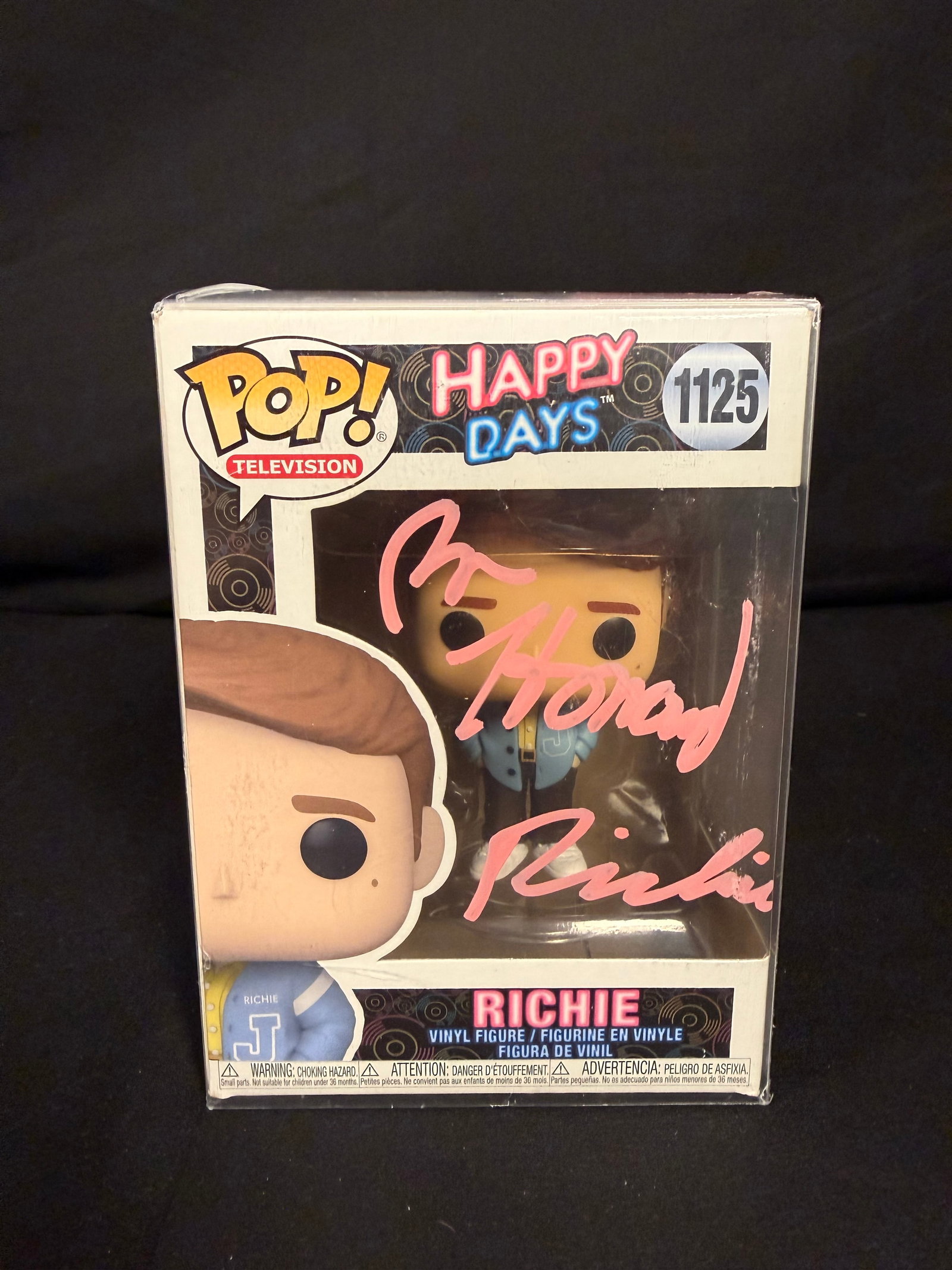 Richie Signed Funko Pop: Ron Howard signed Richie Happy Days Funko Pop #1125 with COA