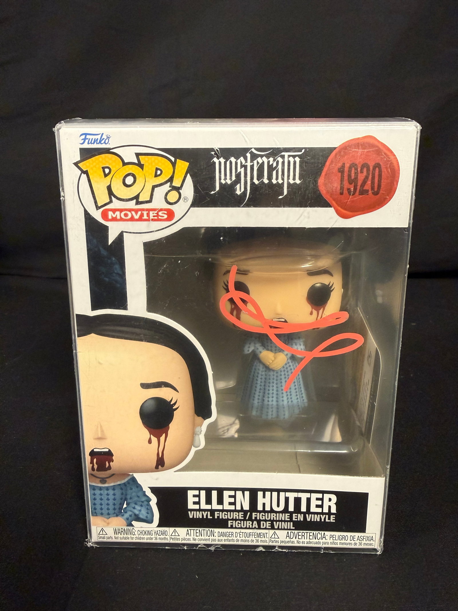 Ellen Hutter Signed Funko Pop: Lily Rose Depp signed Ellen Hutter Nosferatu Funko Pop #1920 with COA