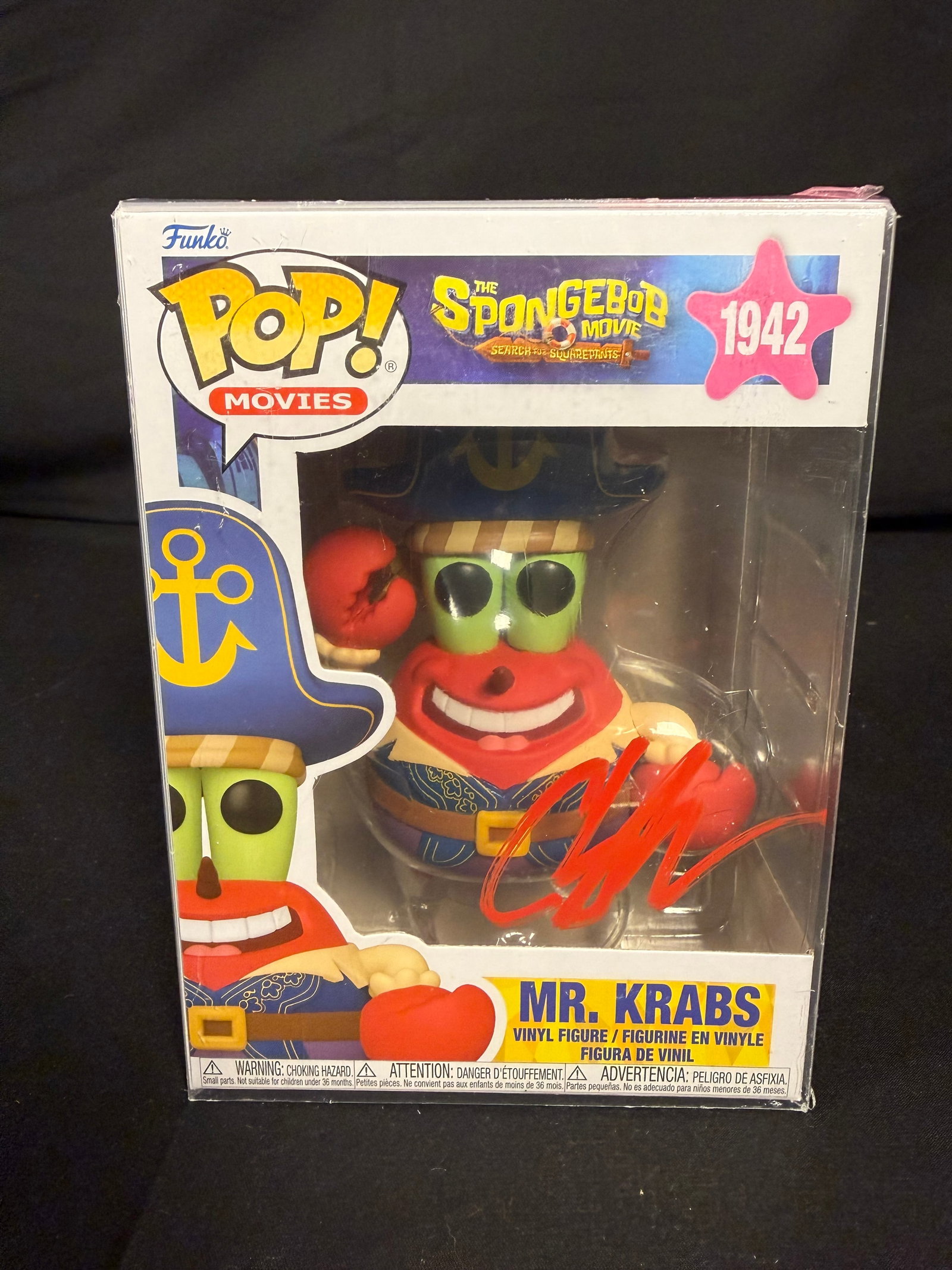 Mr. Krabs Signed Funko Pop (1 of 1)