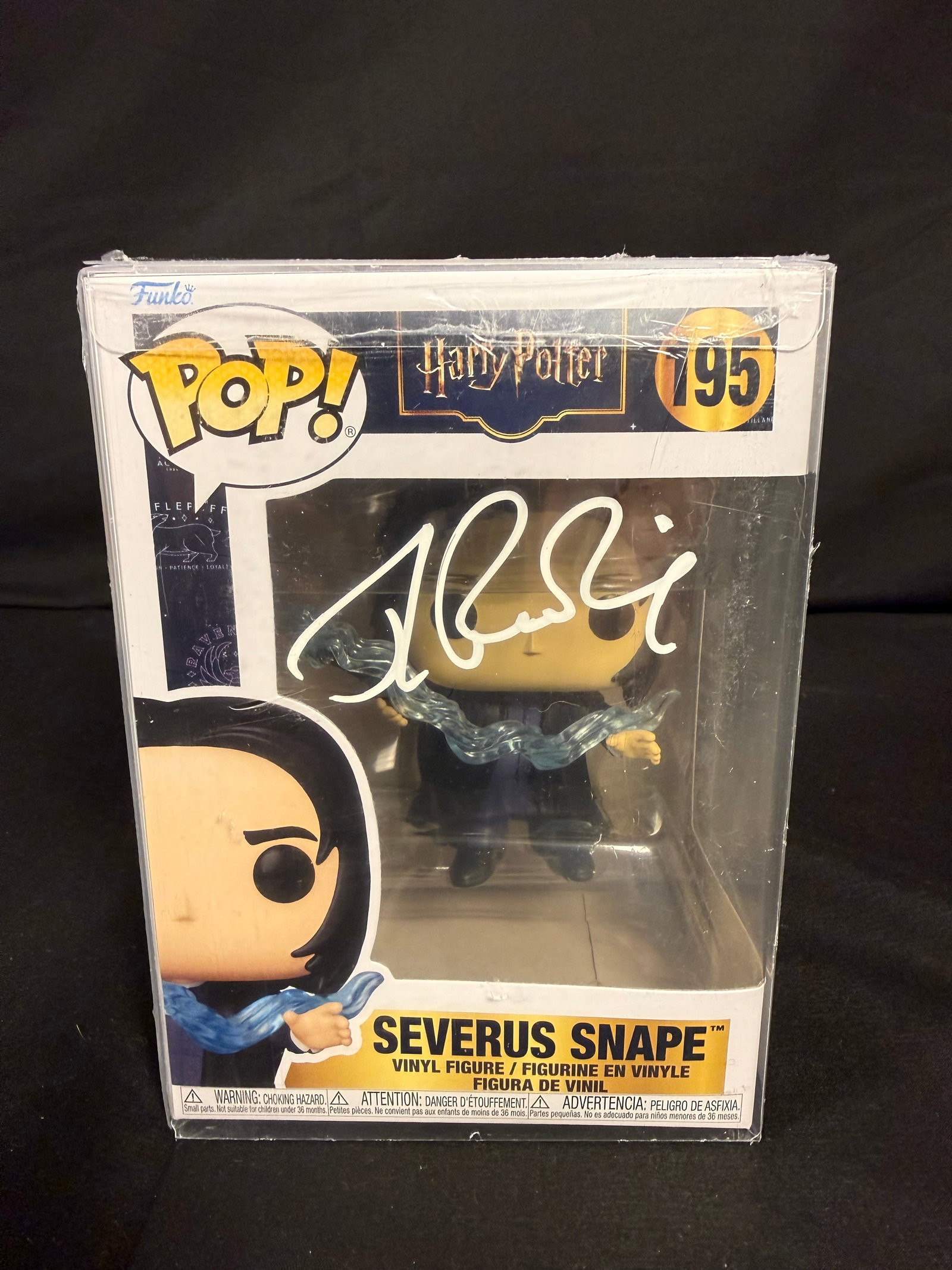 Serverus Snape Signed Funko Pop: J.K. Rowling signed Serverus Snape Harry Potter Funko Pop #195 with COA