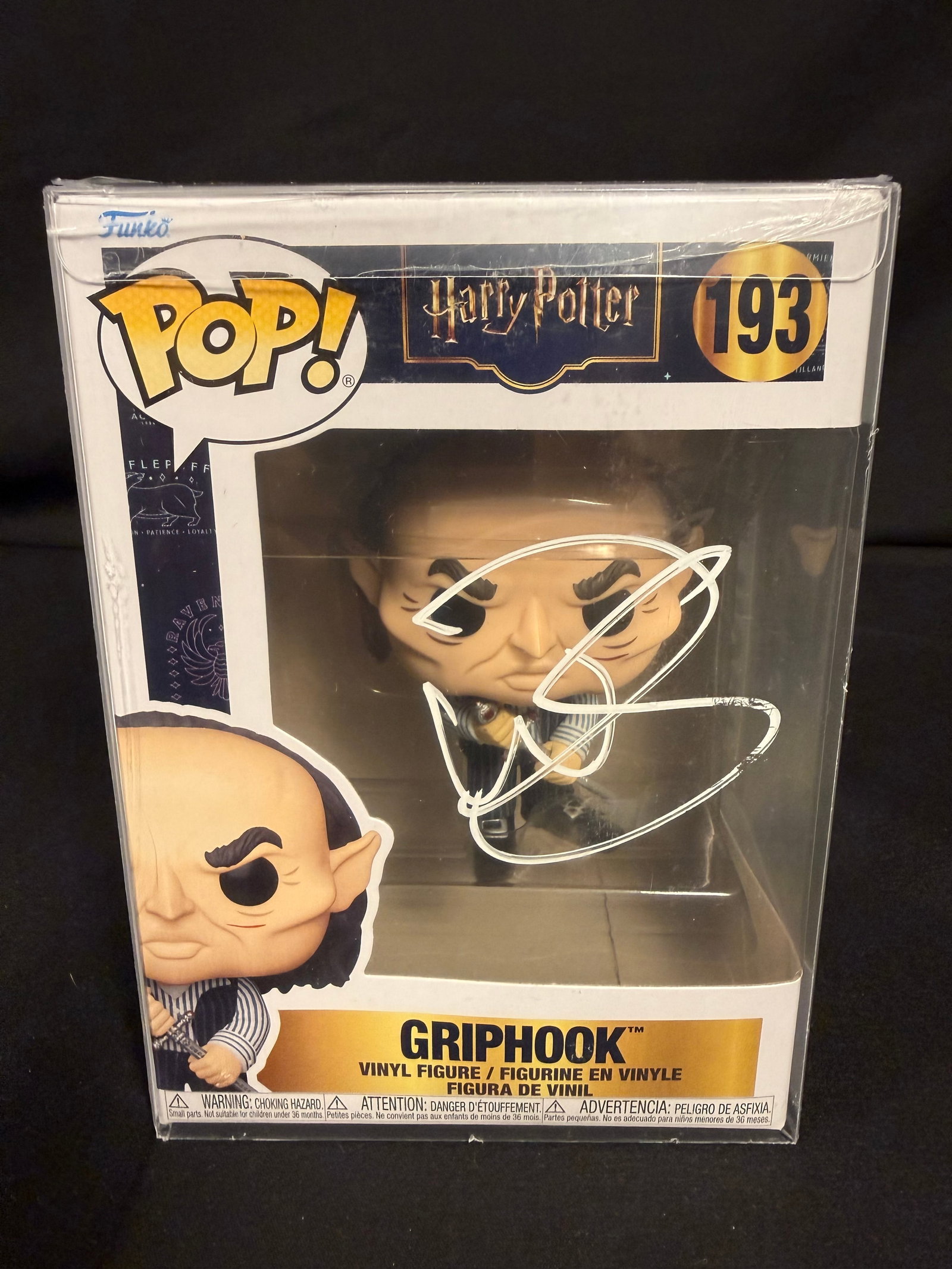 Griphook Signed Funko Pop: Warwick Davis signed Griphook Harry Potter Funko Pop #193 with COA