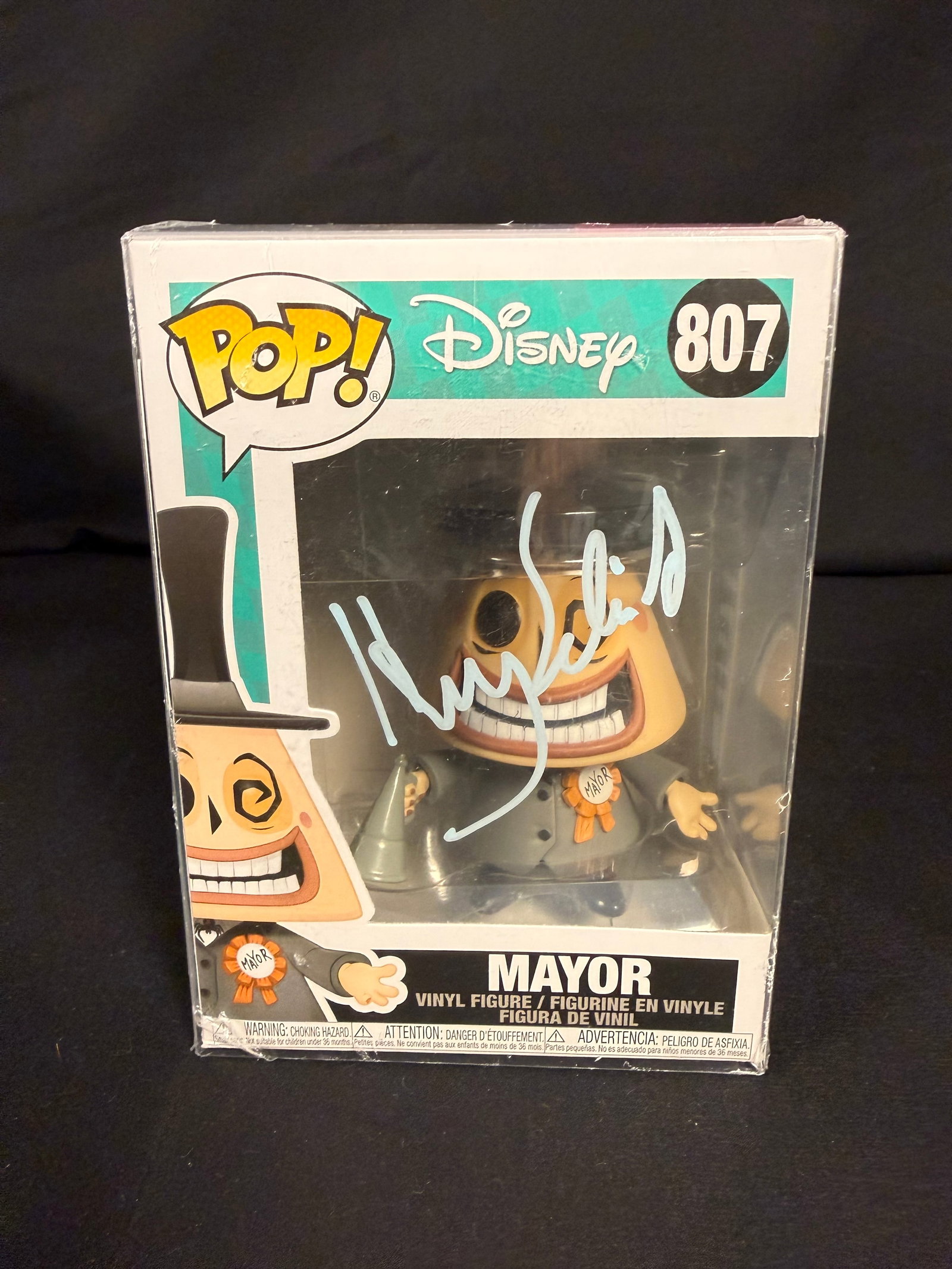 Mayor Signed Funko Pop: Henry Selick signed Mayor Disney Funko Pop #807 with COA