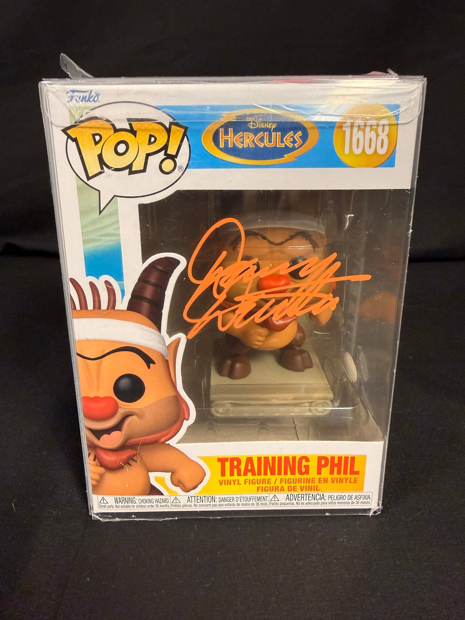 Training Phil Signed Funko Pop: Danny Devito signed Training Phil Hercules Funko Pop #1668 with COA
