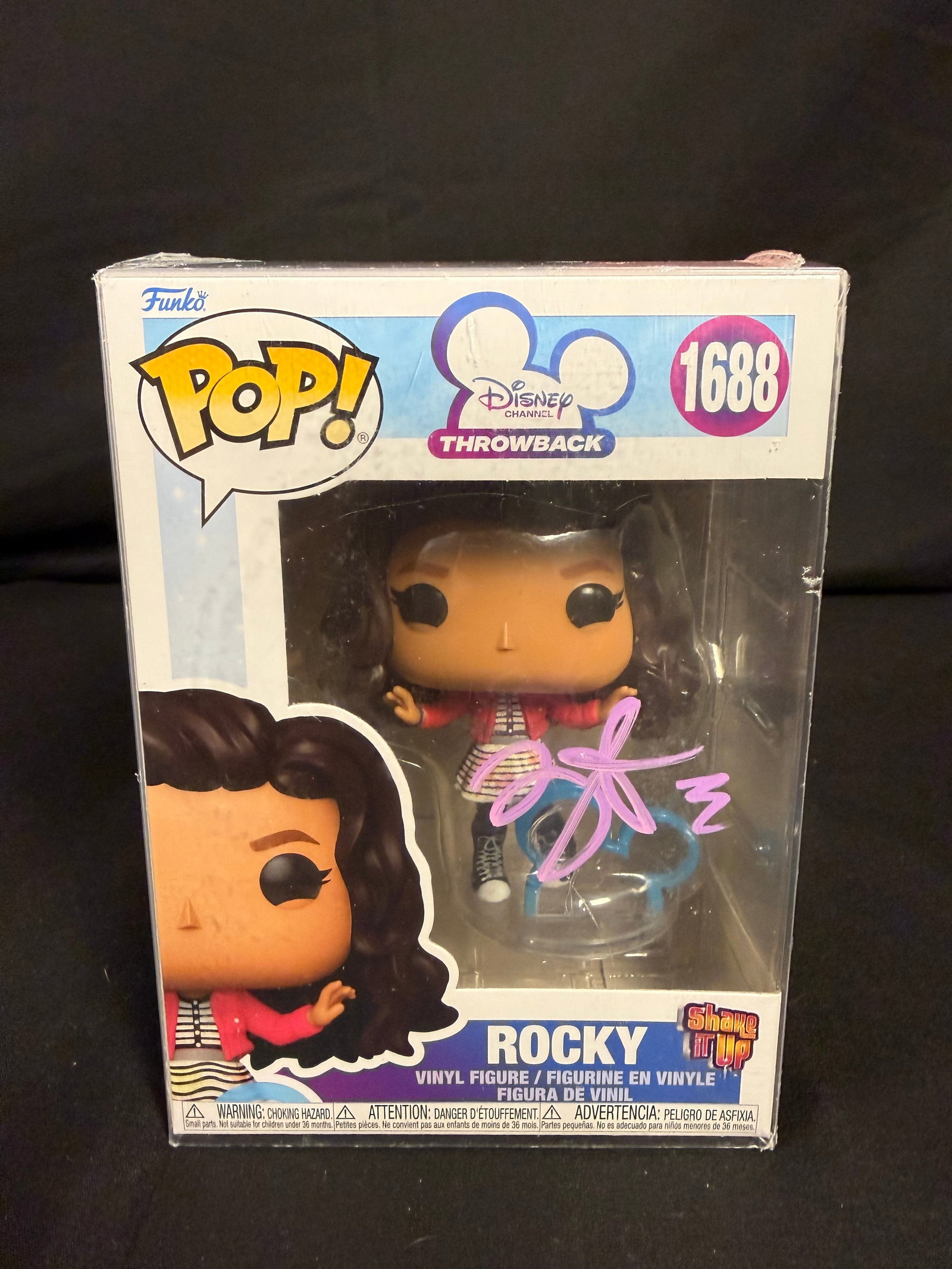 Rocky Signed Funko Pop: Zendaya signed Rocky Disney Throwback Funko Pop #1688 with COA