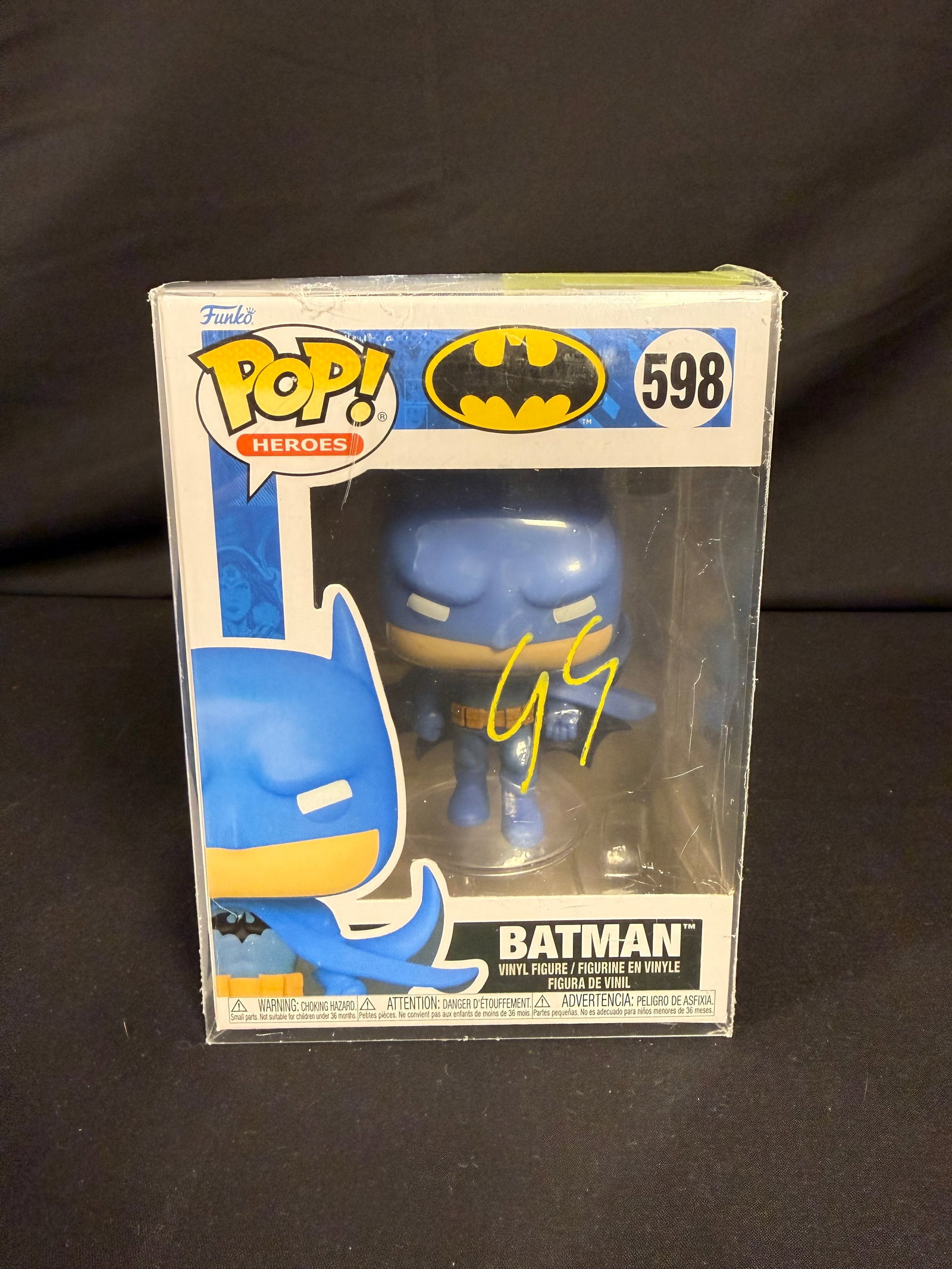 Batman Signed Funko Pop: George Clooney signed Batman Funko Pop #598 with COA