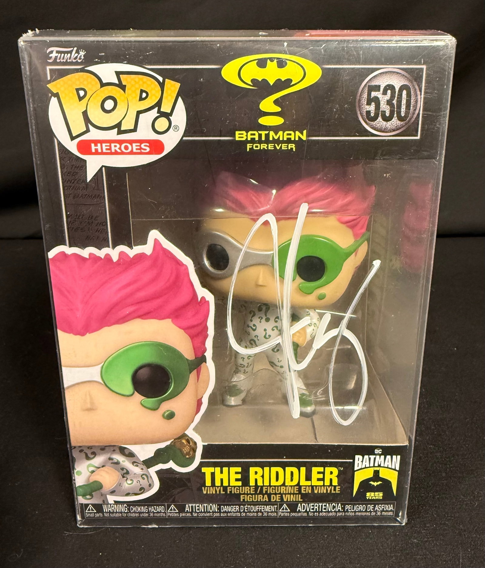 The Riddler Signed Funko Pop (1 of 1)