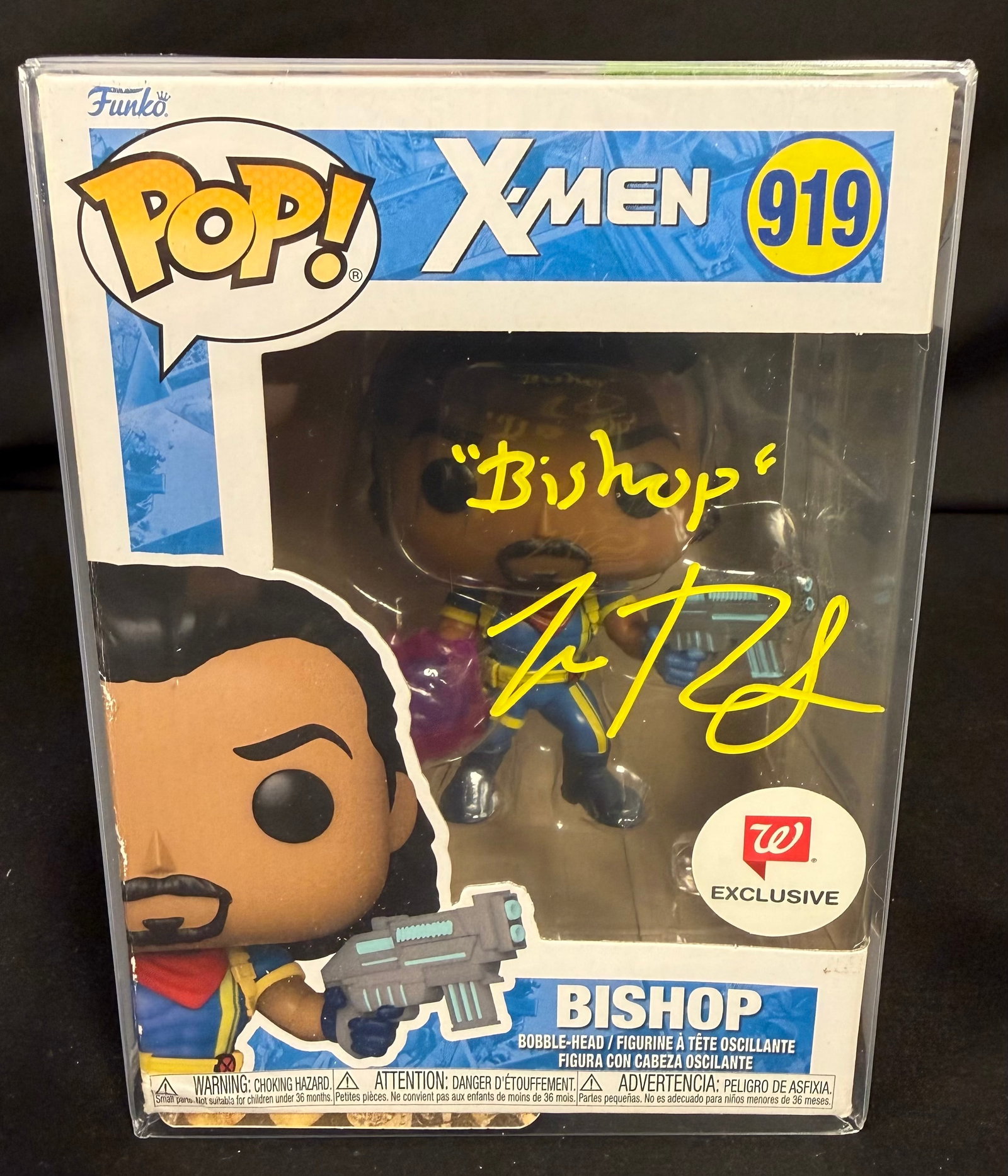 Bishop Signed Funko Pop: Isak Robinson-Smith signed Bishop X-Men Funko Pop #919 with COA