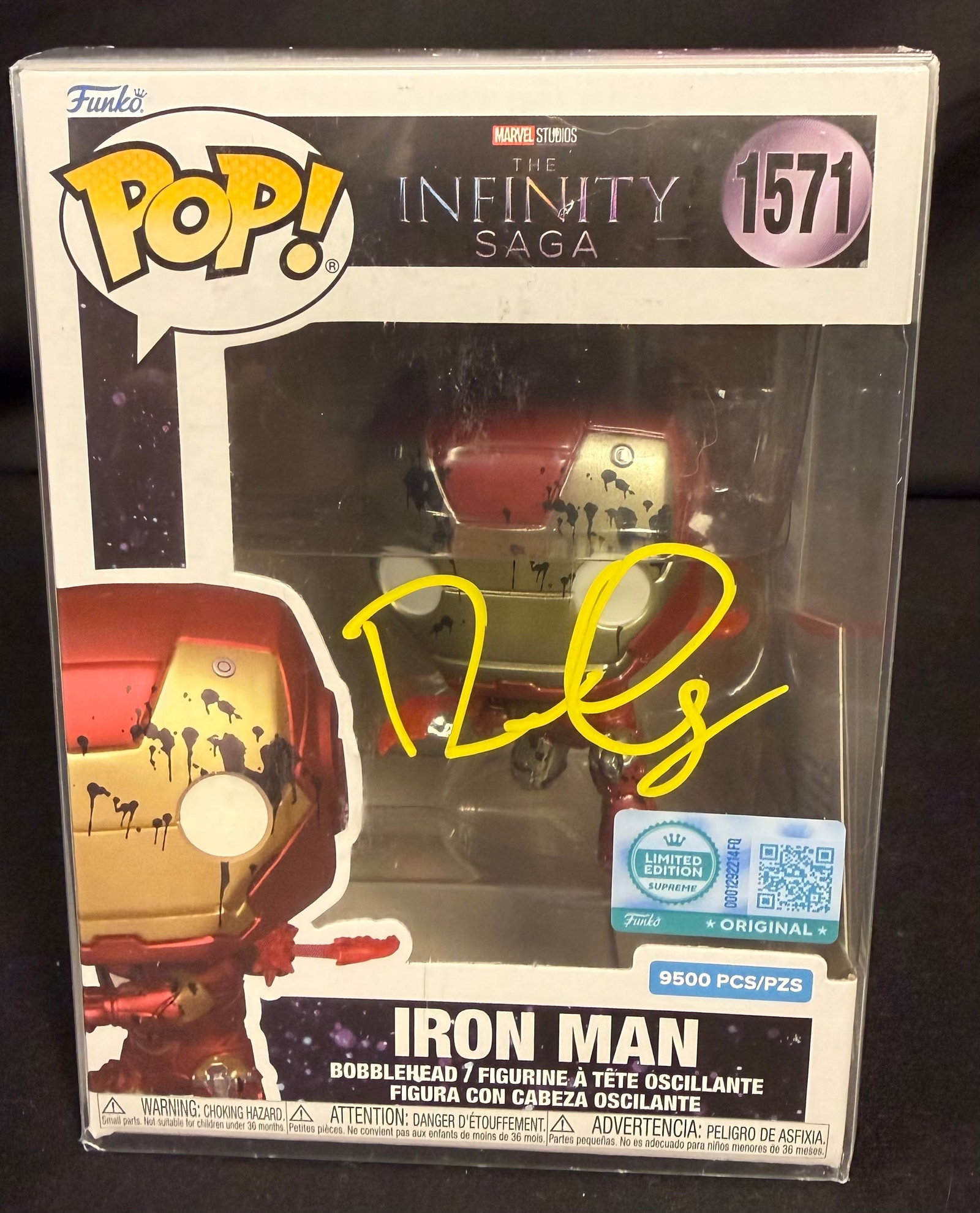 Iron Man Signed Funko Pop (1 of 1)