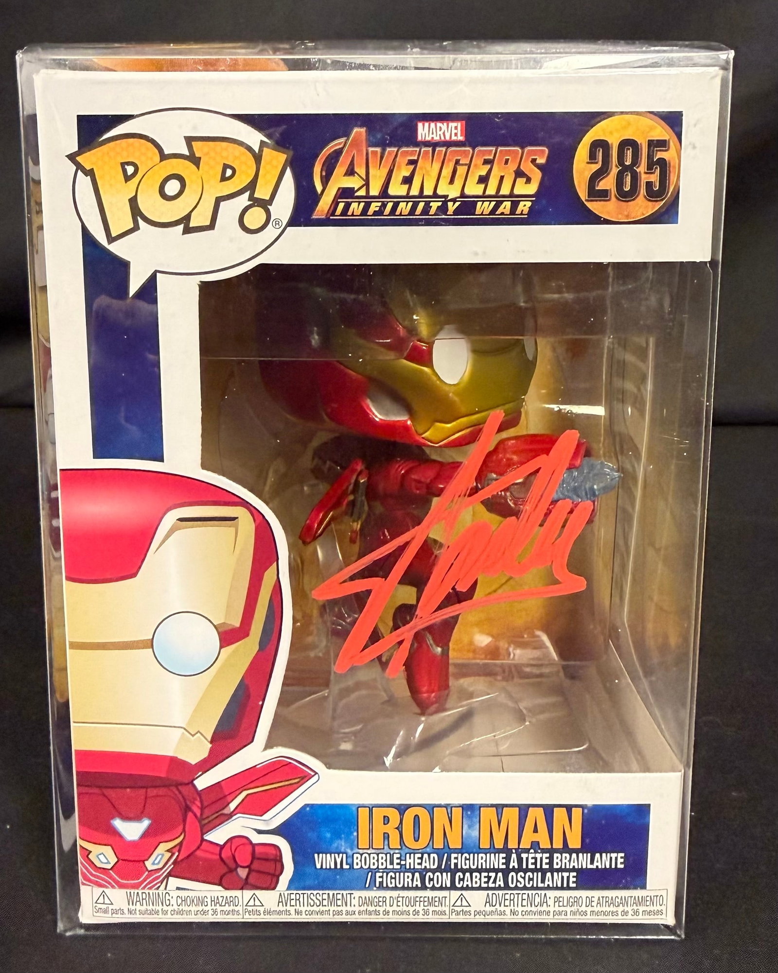 Iron Man Signed Funko Pop (1 of 1)