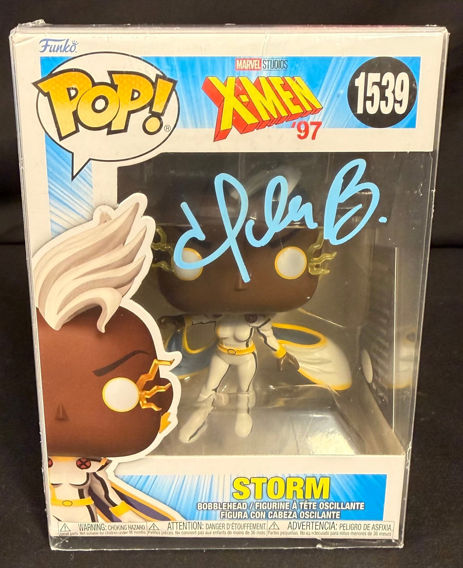 Storm Signed Funko Pop: Halle Berry signed Storm X-Men '97 Funko Pop #1539 with COA