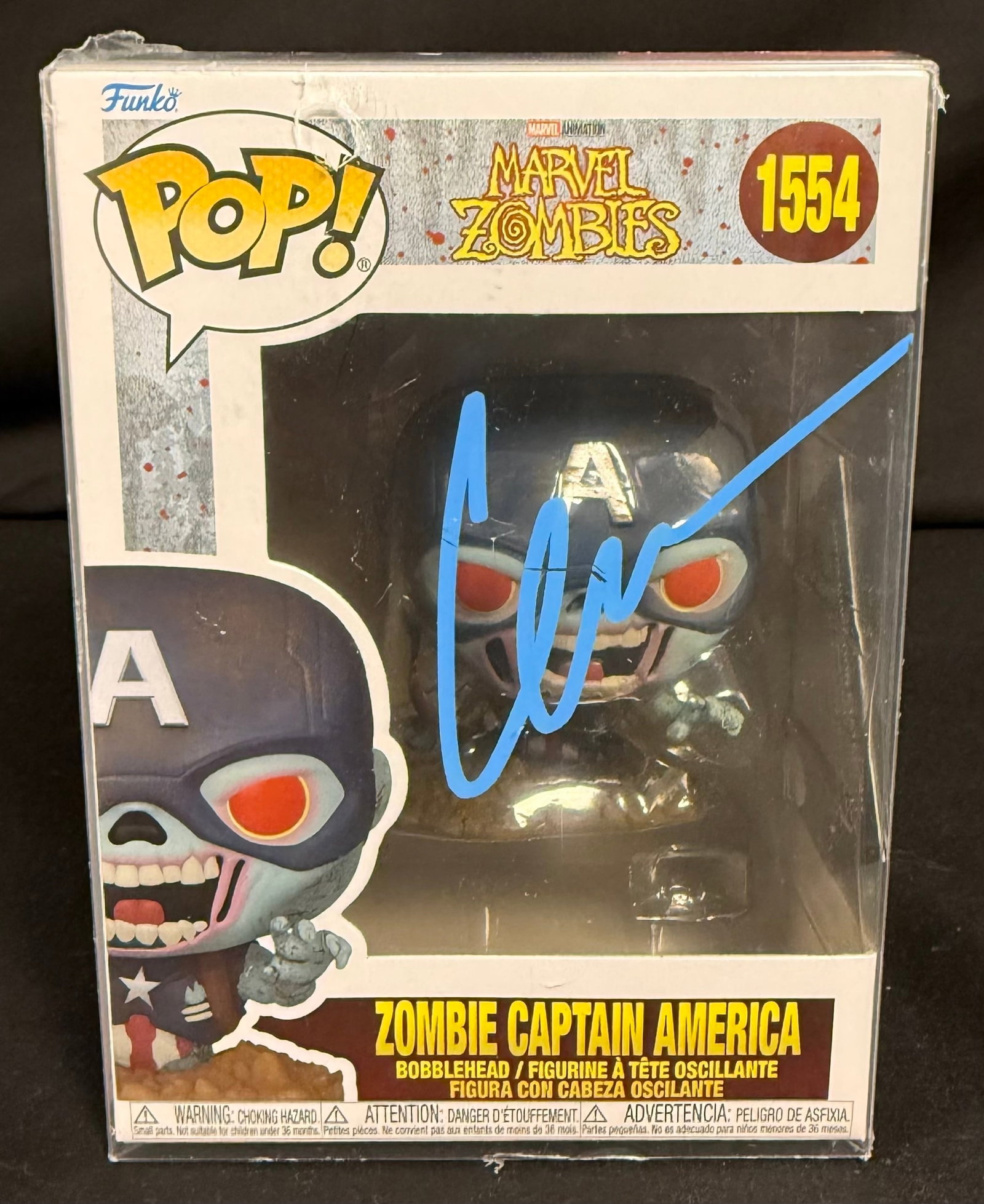 Zombie Captain America Signed Funko Pop (1 of 1)