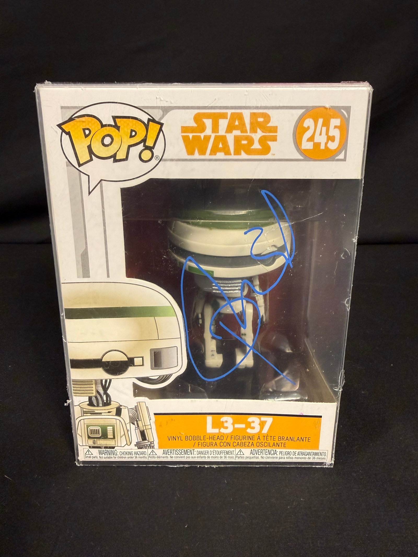 L3-37 Signed Funko Pop: Phoebe Waller-Bridge signed L3-37 Funko Pop #245 with COA