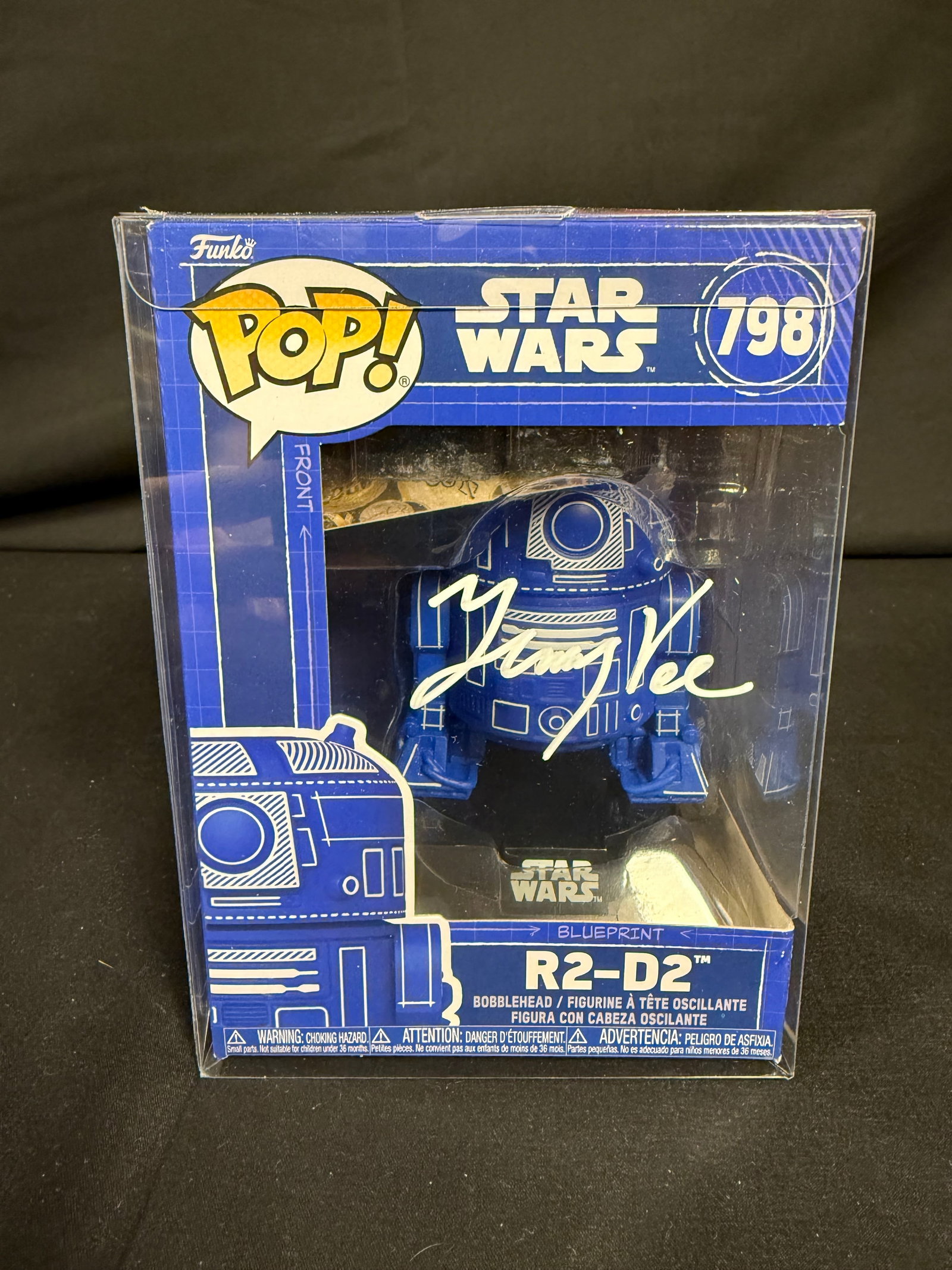 R2-D2 Signed Funko Pop: Jimmy Vee signed R2-D2 Funko Pop #798 with COA