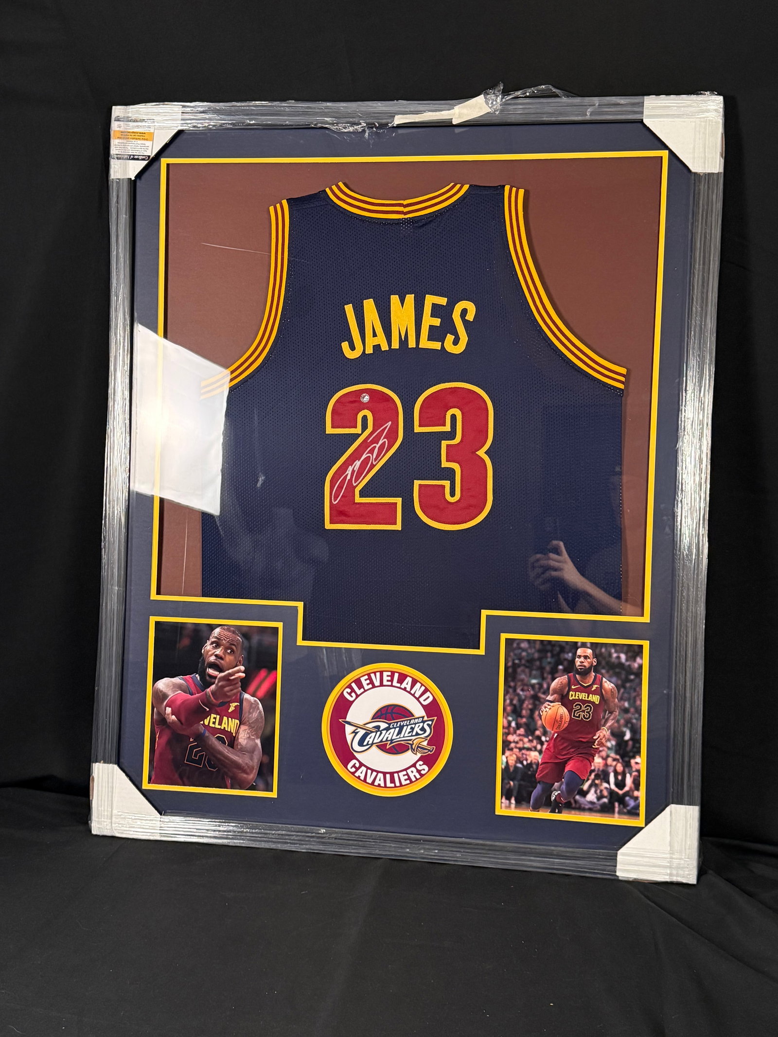 LeBron James Signed Cleveland Caveliers Framed Jersey (1 of 2)