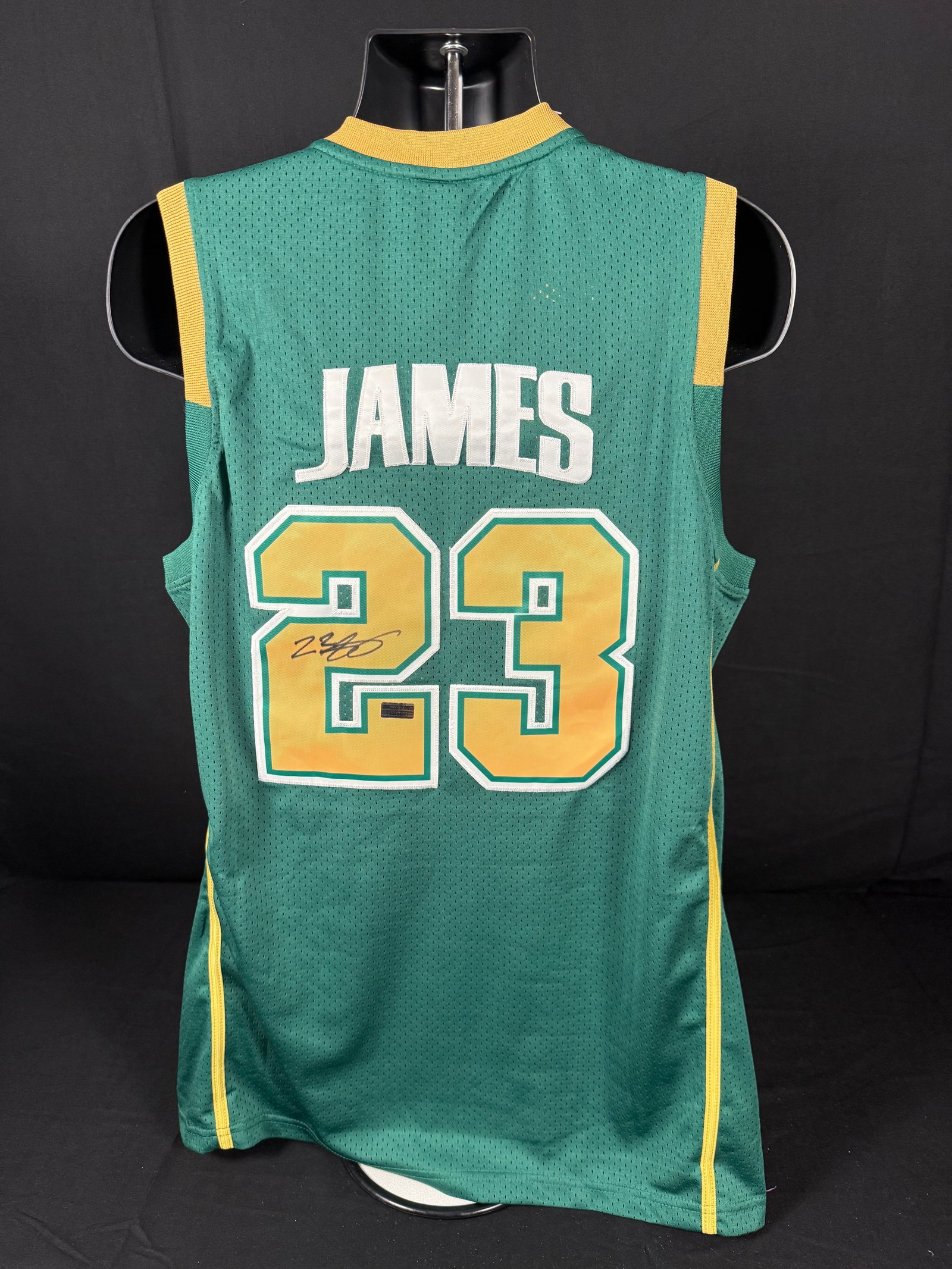 Signed LeBron James St Marys and St. Vincient NBA Authentics Jersey (1 of 3)