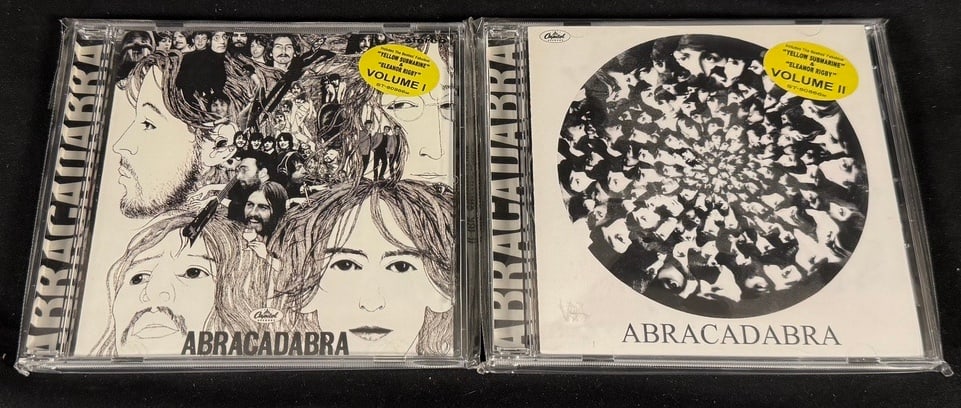 The Beatles - Abracadabra Volumes I & II: Pair of Beatles collector CDs titled Abracadabra Vol. I and Abracadabra Vol. II.