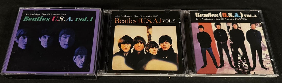 The Beatles - U.S.A. Volumes 1-3 (Live Anthology: Tours of America 1964-1966) - MBE Records CD Set (1 of 5)
