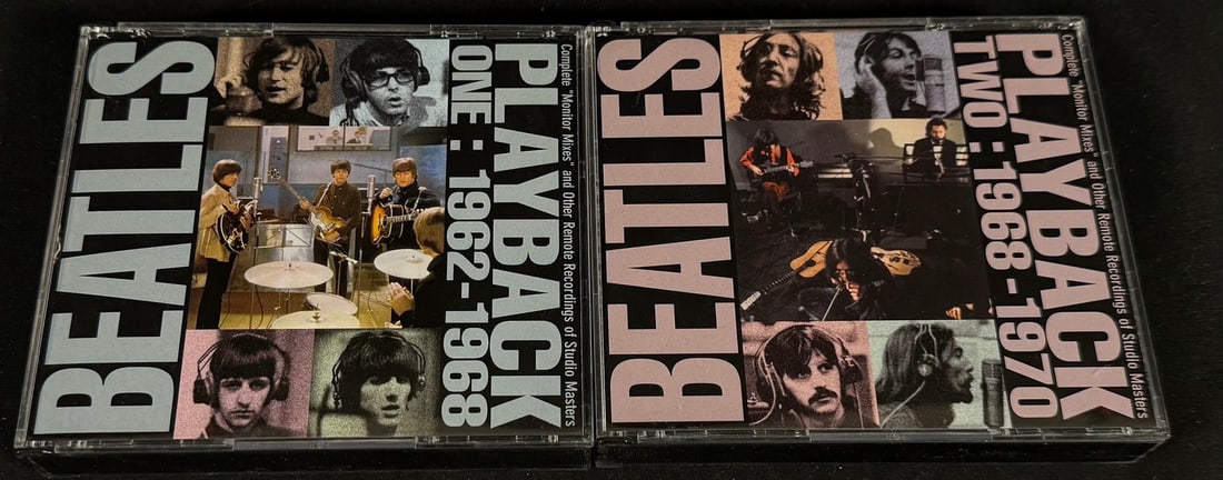 The Beatles - Playback One (1962-1968) & Playback Two (1968-1970): A pair of highly regarded Beatles collector releases issued by Monochrome Records.