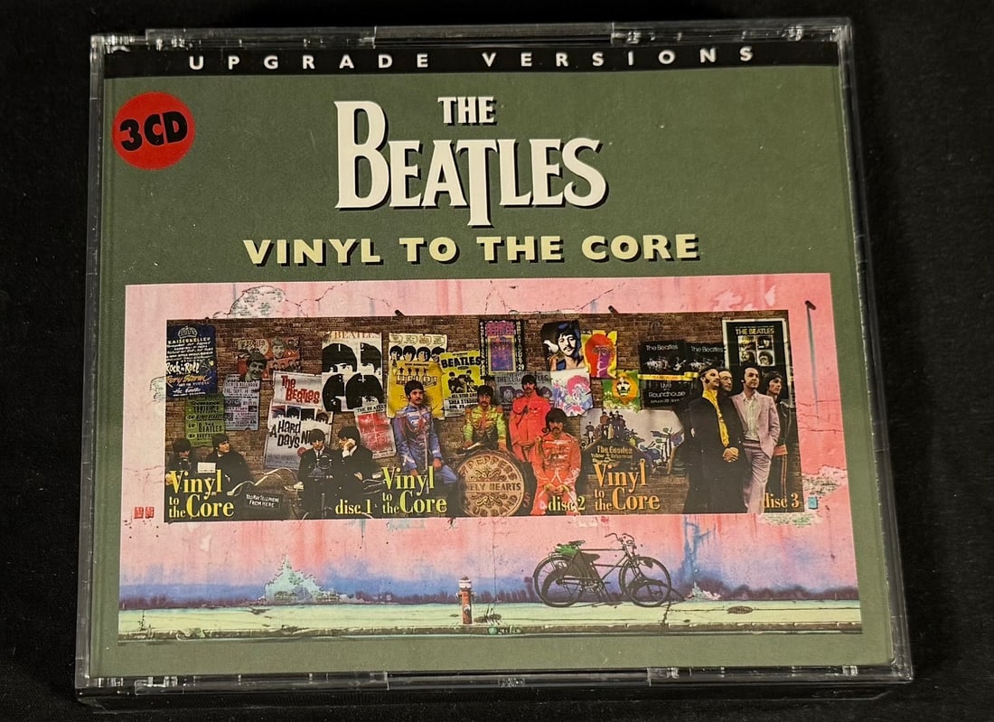 The Beatles - Vinyl to the Core (Upgrade Versions) 3-CD Set: 3-CD compilation featuring upgraded transfers and alternate sources of Beatles recordings derived from vinyl and rare releases.