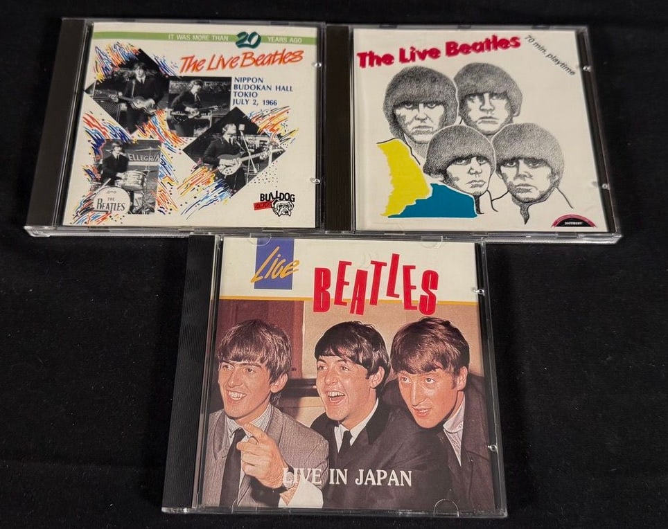 The Beatles - Live in Japan Collection (3 CDs): Three Beatles collector CDs featuring live performances from the group's historic Japanese appearances.