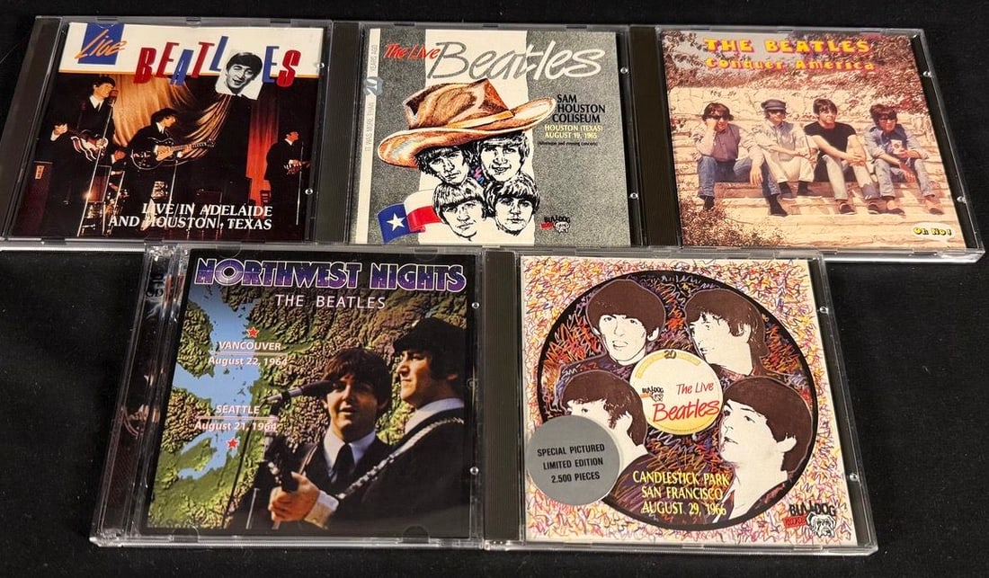 The Beatles - 1964-1966 Live Concert Recordings Collection - 5 CD Collector Lot (1 of 3)