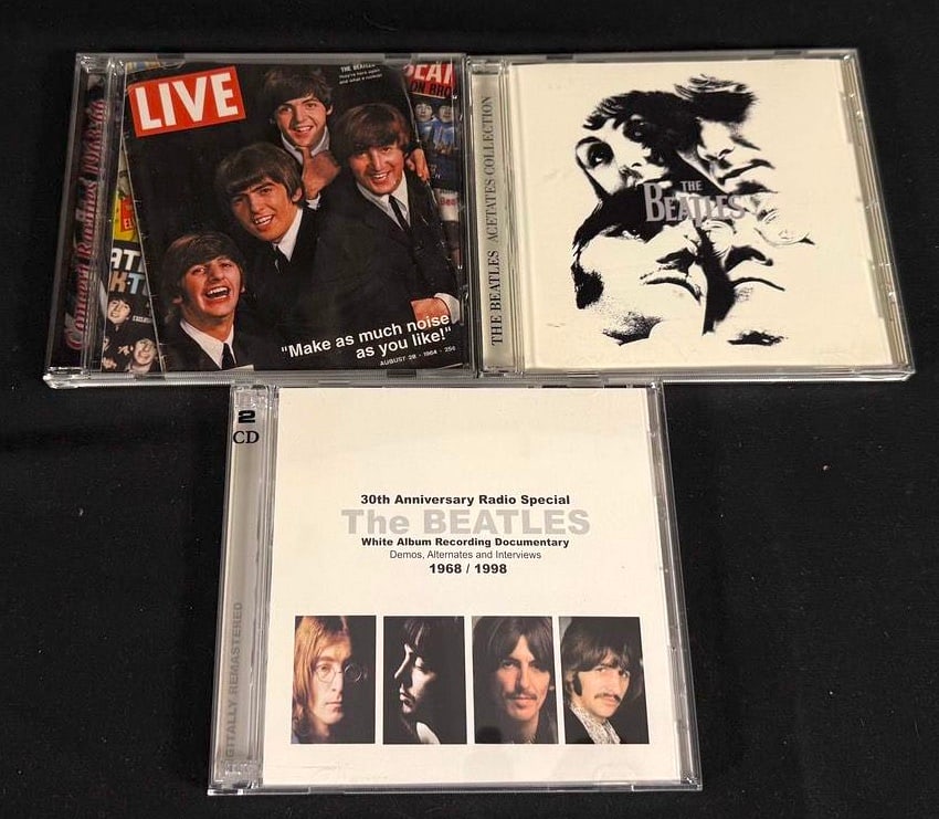 The Beatles Collector & White Album Specialty CD Collection: Group of Beatles collector releases featuring rare live recordings, acetate sources, interviews, and White Album-era studio material.