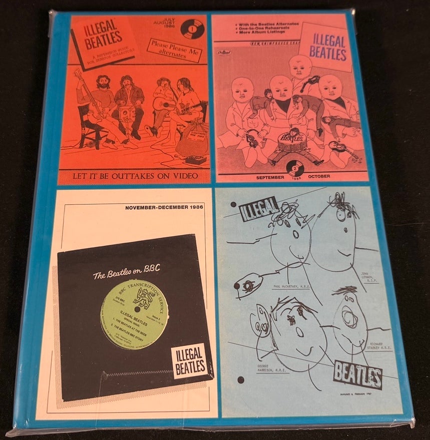 The Illegal Beatles Fanzine Binder Collection (July/August 1986 - January/February 1987): Original The Illegal Beatles collector binder containing six consecutive issues of the well-known Beatles fanzine, spanning July/August 1986 through January/February 1987.