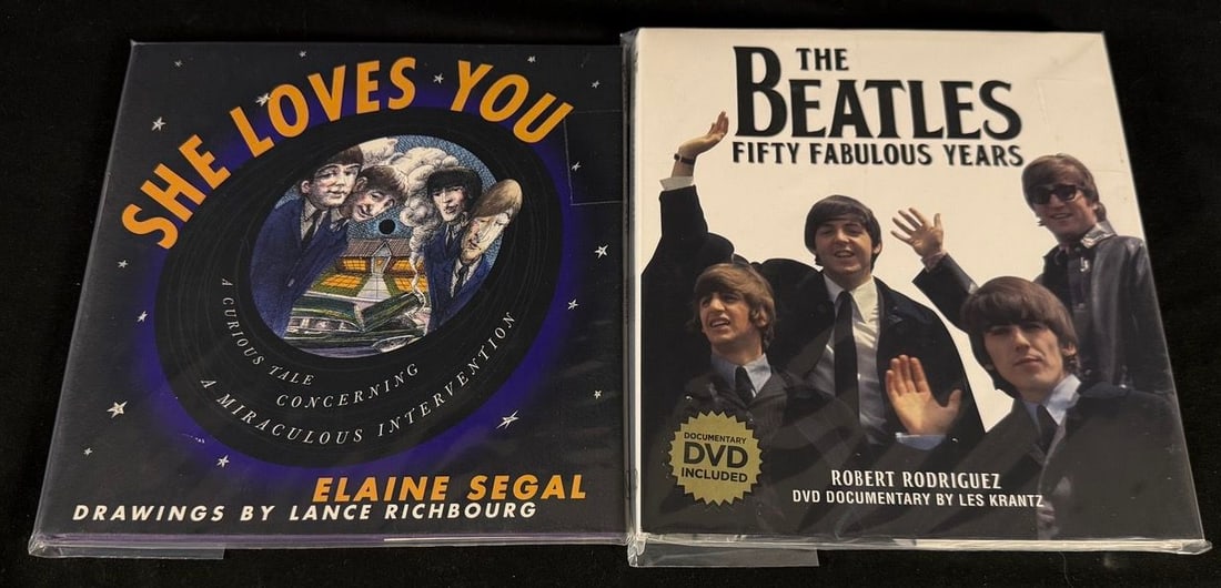 Beatles Modern Hardcover Books (2) - She Loves You & The Beatles: Fifty Fabulous Years (1 of 2)