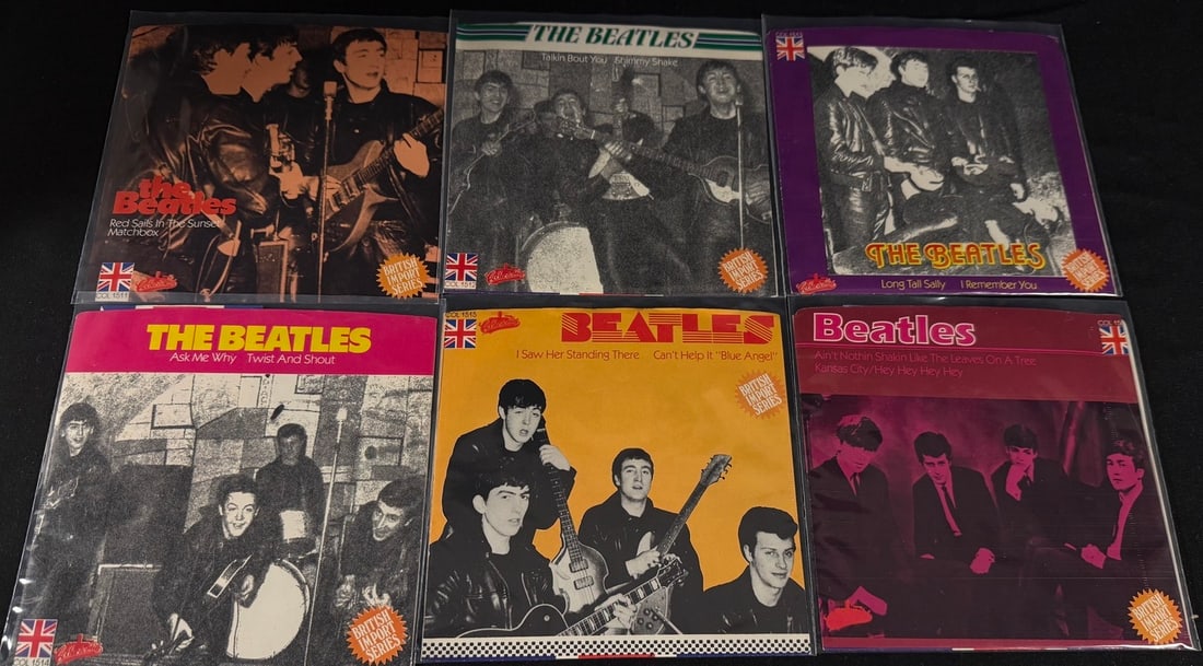 The Beatles Collectables British Import Series 45 RPM Singles (6 Pieces) (1 of 2)