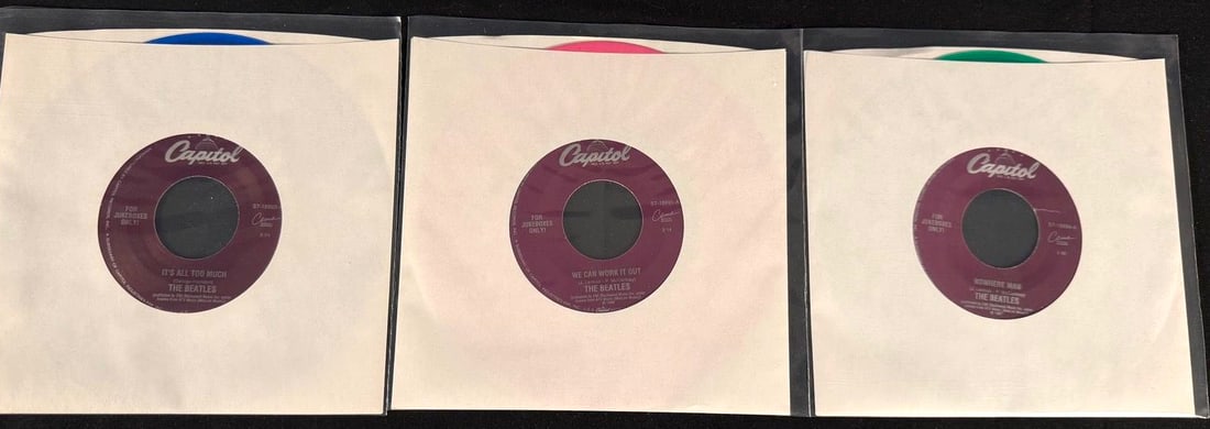 The Beatles - Capitol Purple Label Jukebox 45 RPM Reissue Collection (3 Records) (1 of 2)