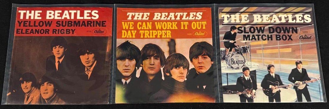 The Beatles - Original Capitol Picture Sleeves (3) - Sleeve Only, No Records (1 of 1)