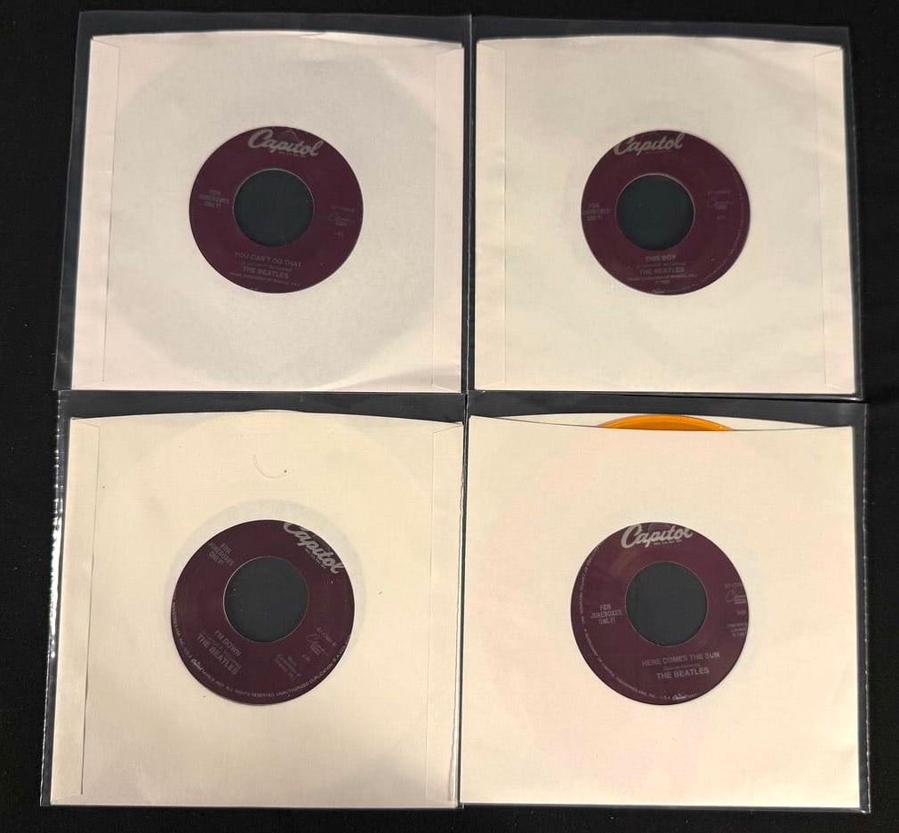 The Beatles - Capitol Purple Label Jukebox 45 RPM Reissue Singles (4) - "Can't Buy Me Love," (1 of 2)