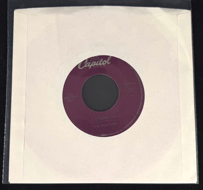 The Beatles - "Love Me Do" / "P.S. I Love You" Capitol Purple Label Jukebox 45 - Mispress/Mislabel (1 of 2)