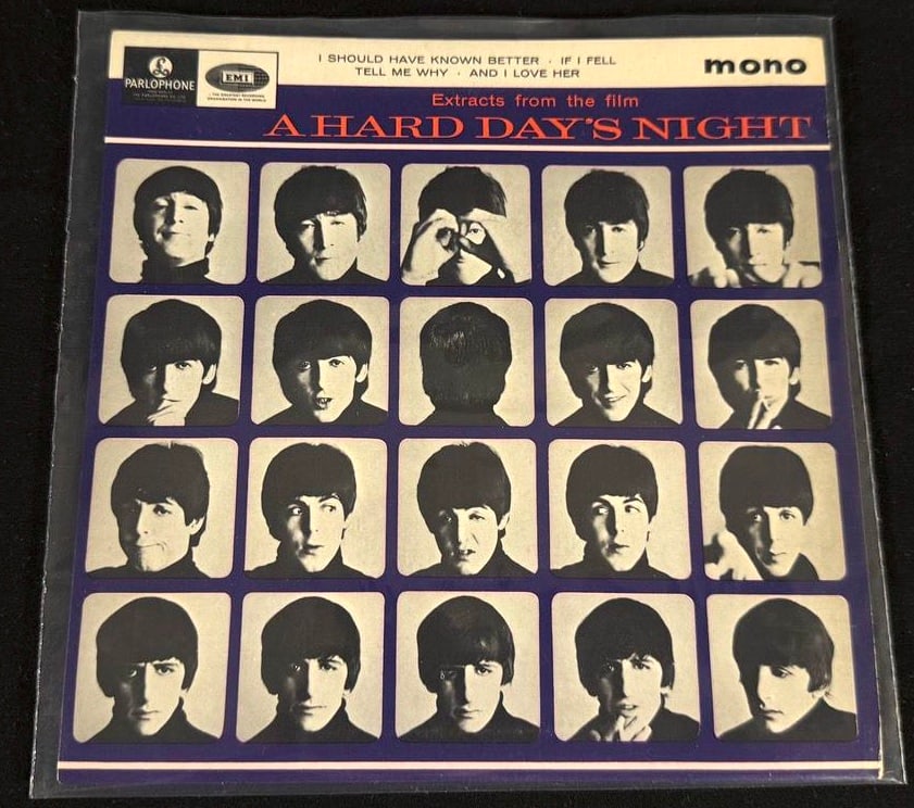 The Beatles - A Hard Day's Night (Extracts from the Film) UK Parlophone Mono EP (1 of 2)