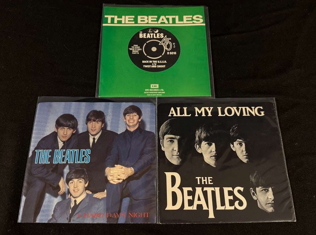 Beatles Reproduction 45 RPM Company Sleeves (3 Pieces) (1 of 1)