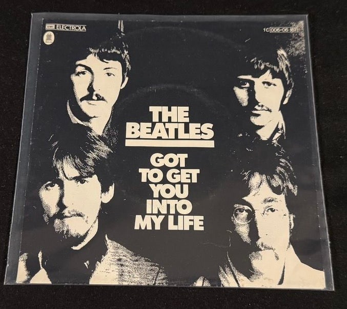 Rare 1976 German Press of Beatles Got to Get You Into My Life 45 with Sleeve EX (1 of 2)