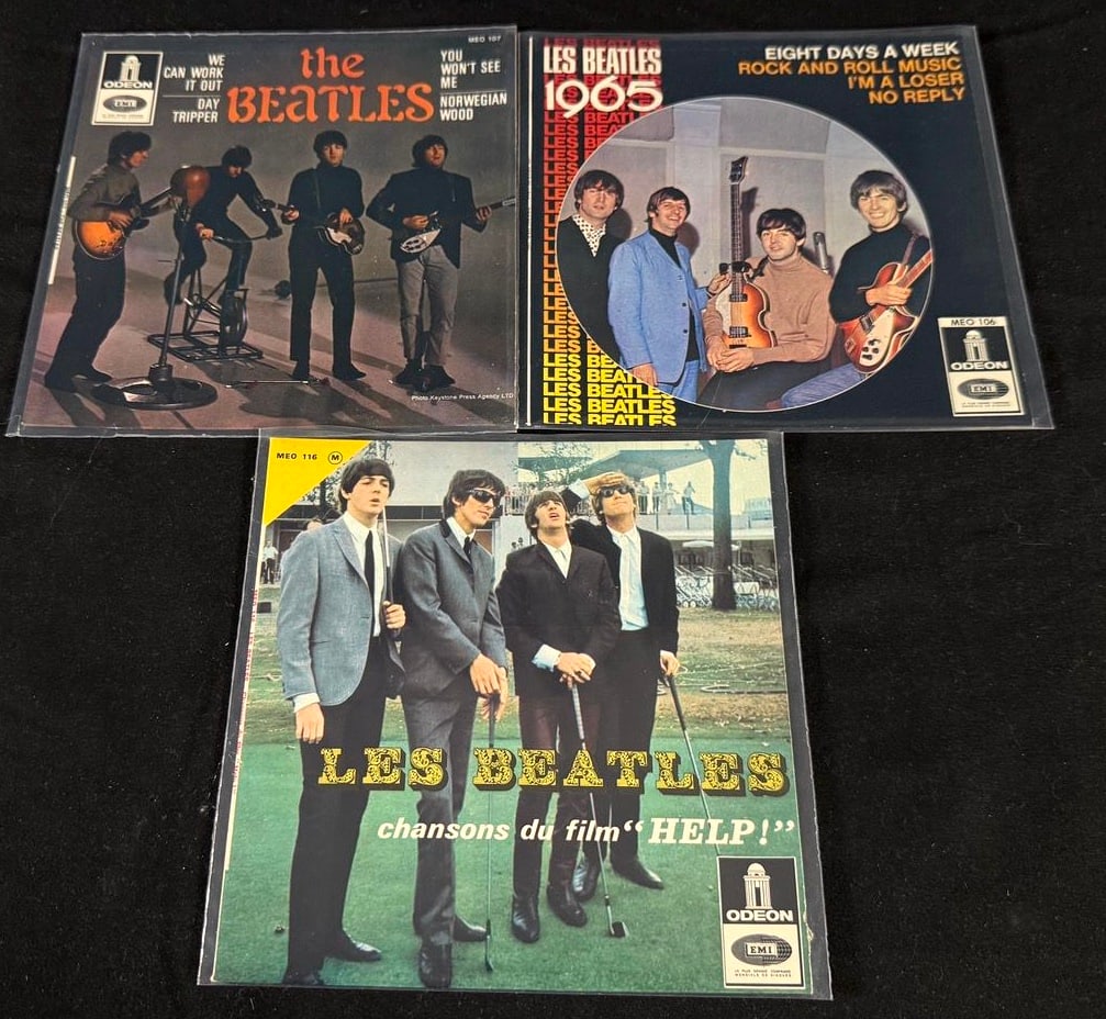 French Beatles EP Collection - 1965 & Help! Era (3 Records) (1 of 2)