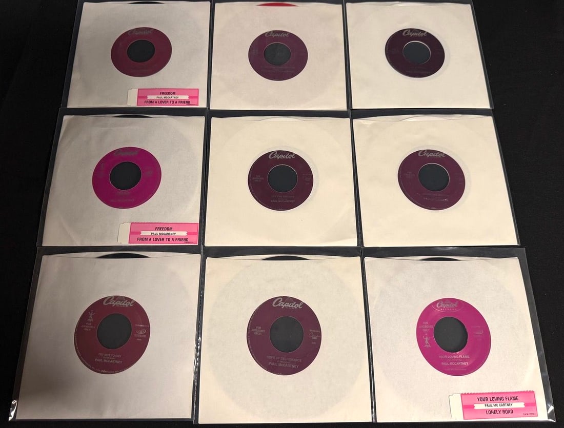 Lot of 9 Paul McCartney Jukebox 45s (1 of 2)